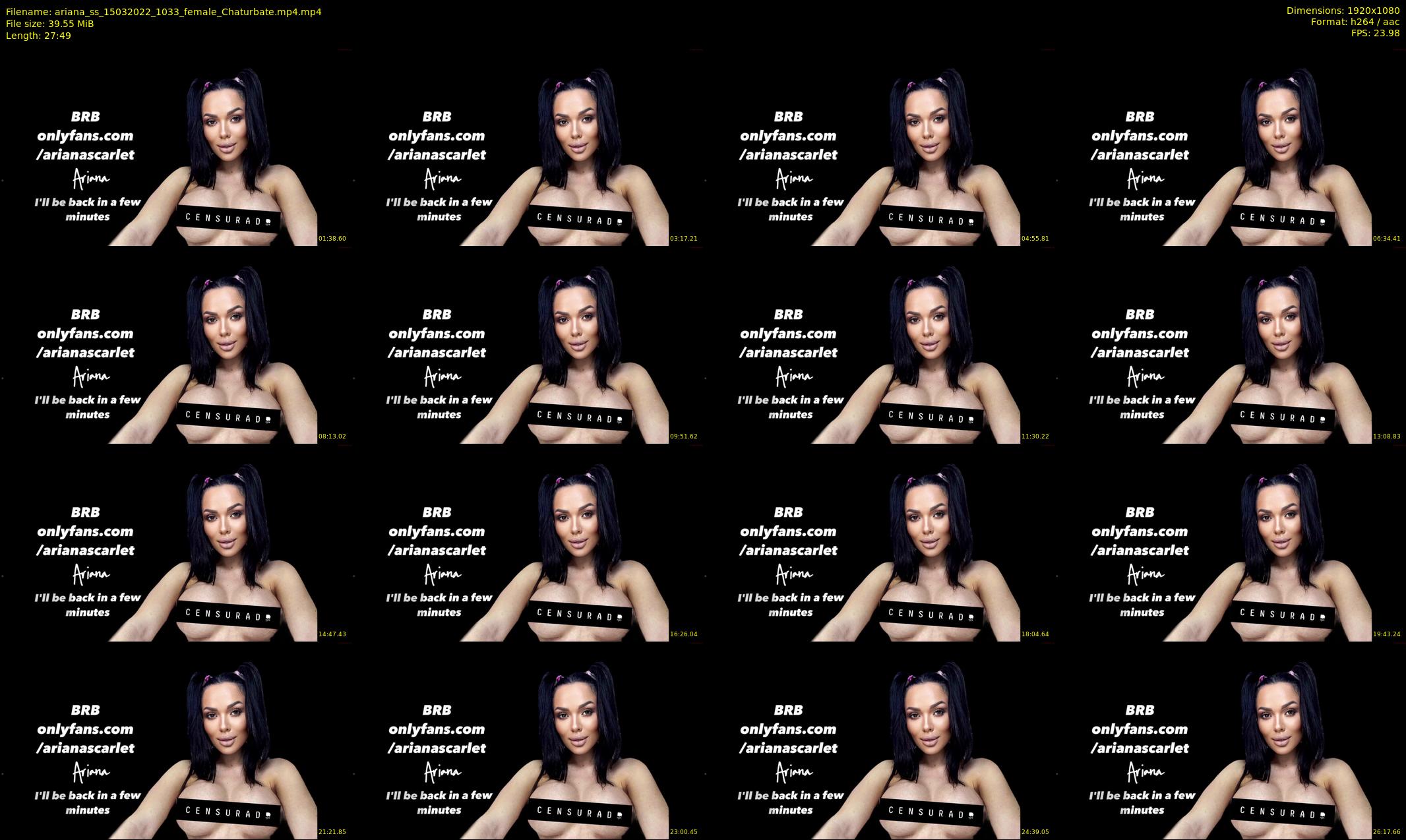 ariana_ss — 28 minute Chaturbate female cam show recording, 1080p, Mar 15, 2022