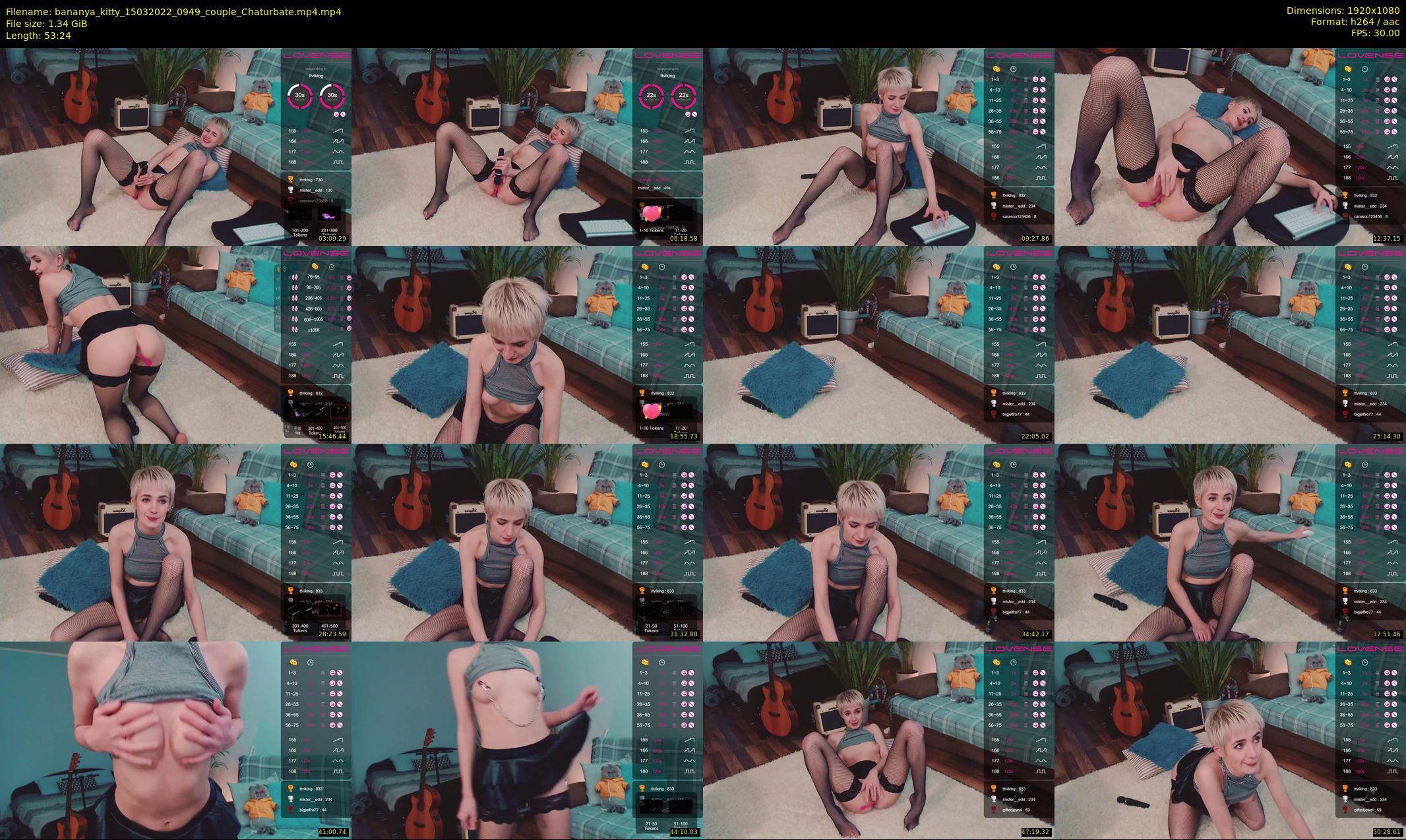 bananya_kitty — 54 minute Chaturbate couple cam show recording, 1080p, Mar 15, 2022