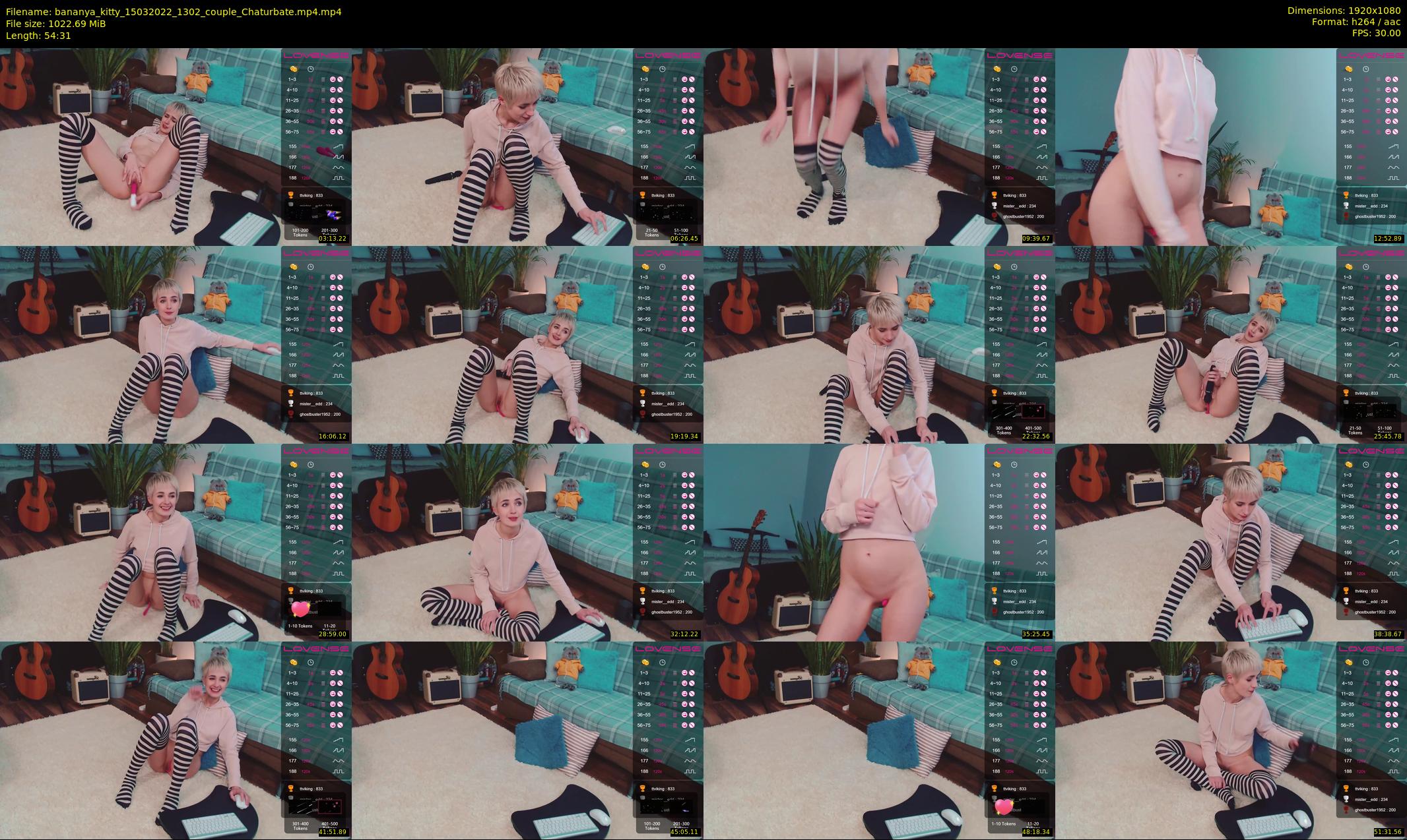 bananya_kitty — 55 minute Chaturbate couple cam show recording, 1080p, Mar 15, 2022