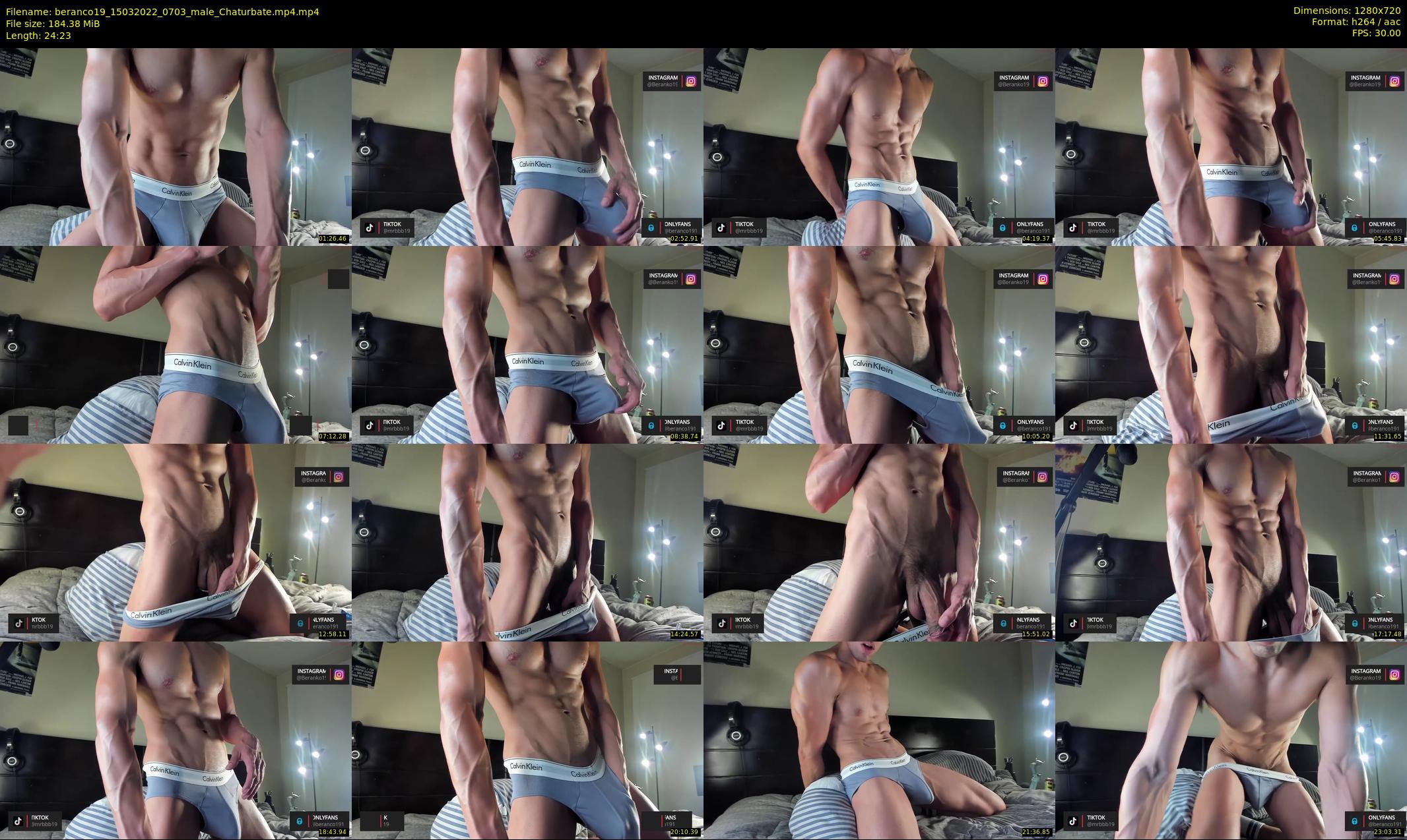 beranco19 — 25 minute Chaturbate male cam show recording, 720p, Mar 15, 2022