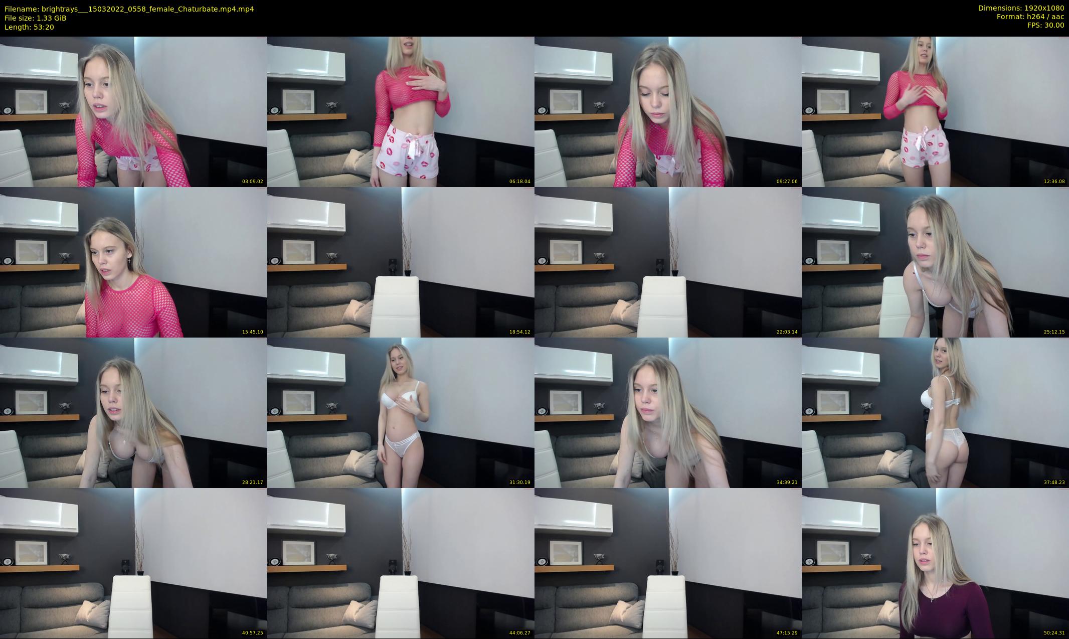 brightrays__ — 54 minute Chaturbate female cam show recording, 1080p, Mar 15, 2022