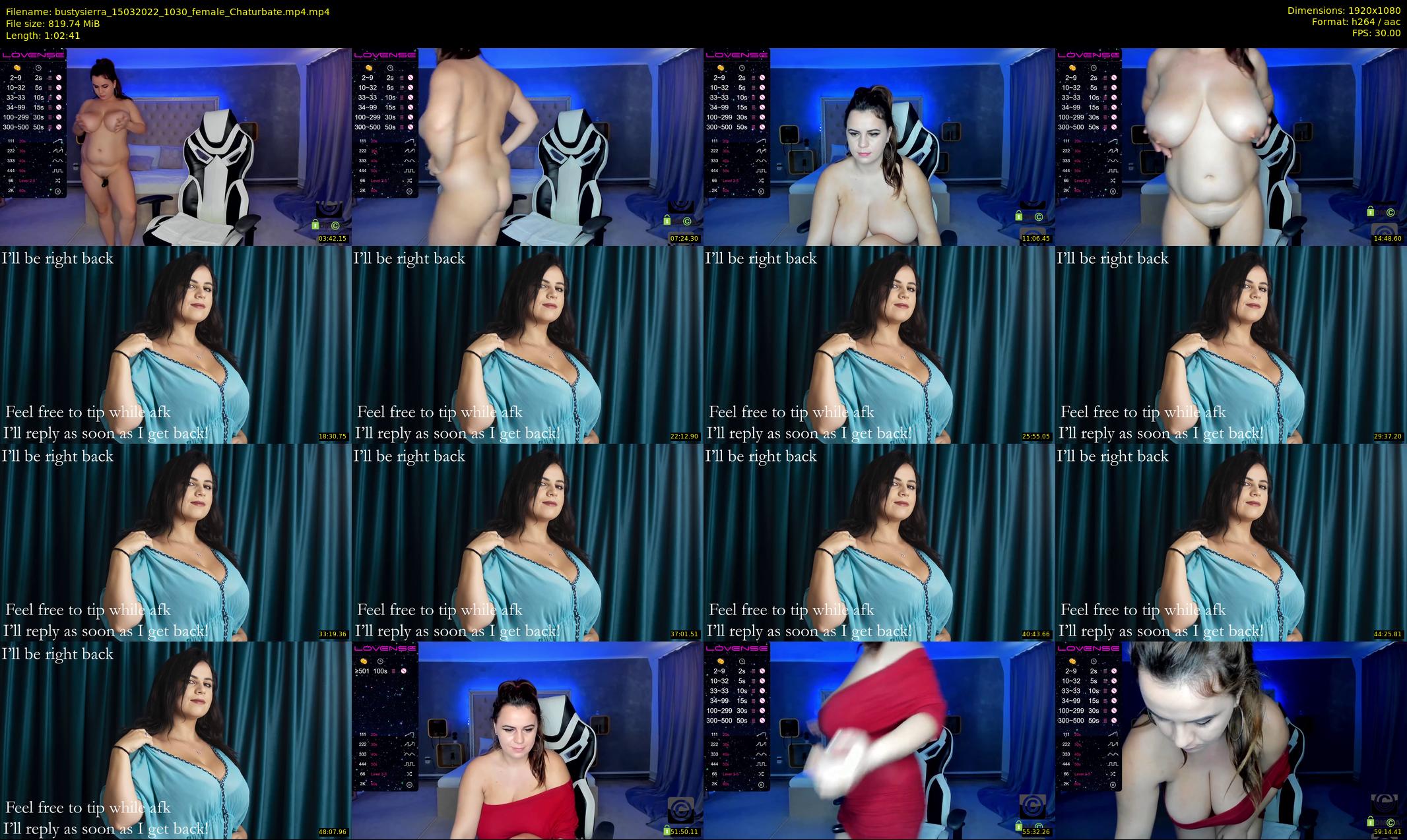 bustysierra — 63 minute Chaturbate female cam show recording, 1080p, Mar 15, 2022
