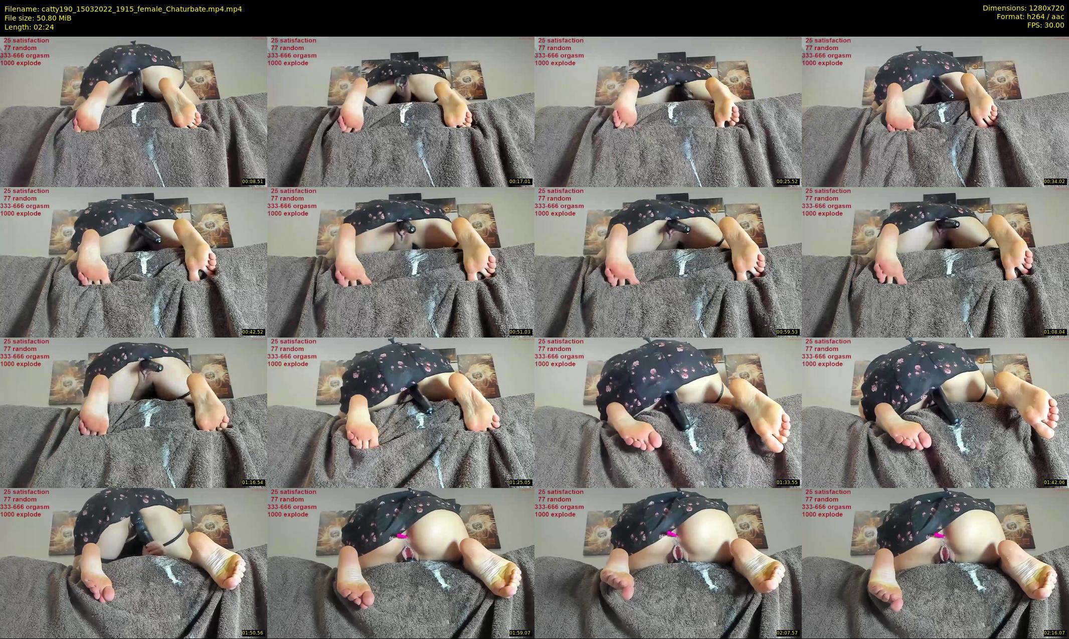 catty190 — 3 minute Chaturbate female cam show recording, 720p, Mar 15, 2022