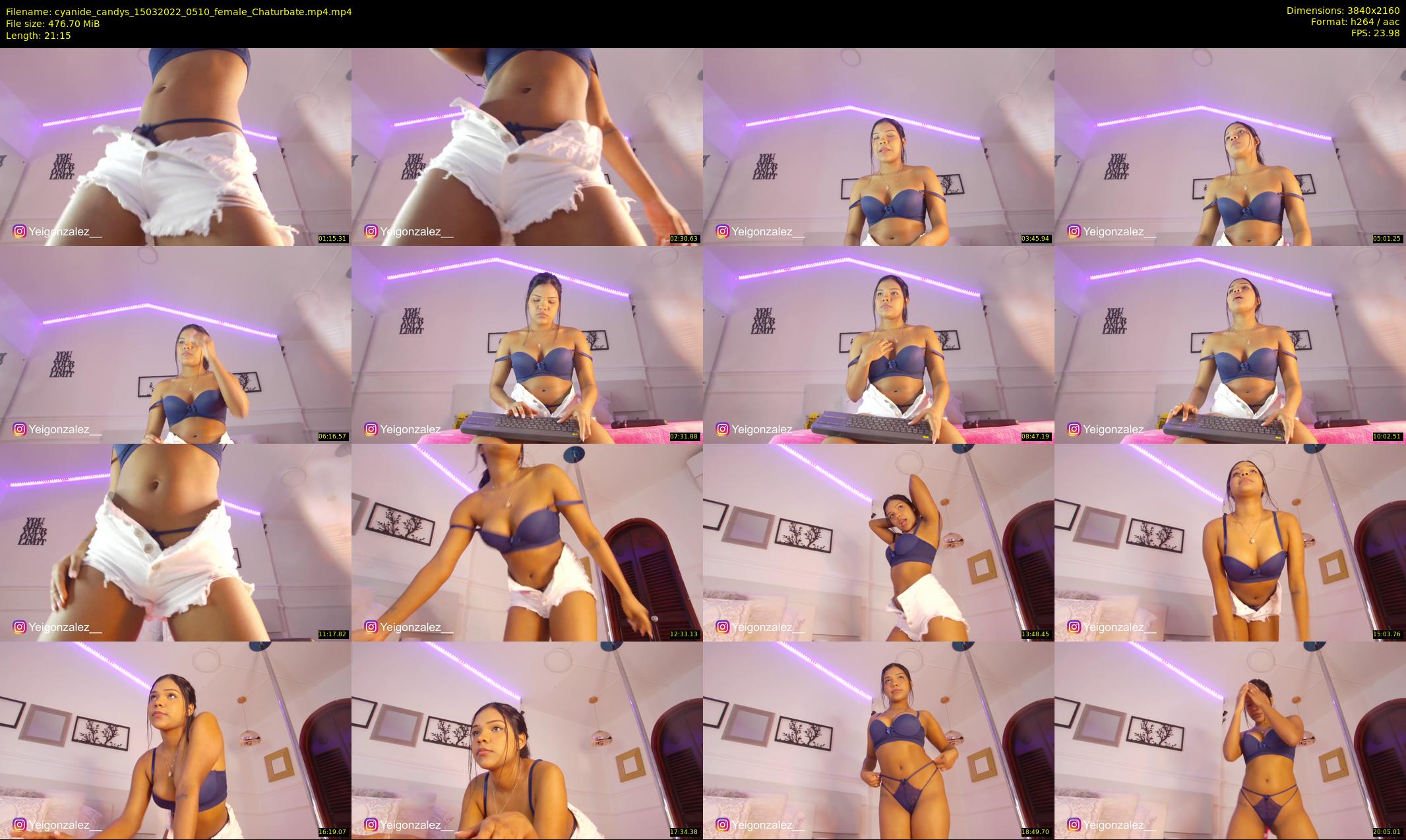 cyanide_candys — 22 minute Chaturbate female cam show recording, 4K, Mar 15, 2022