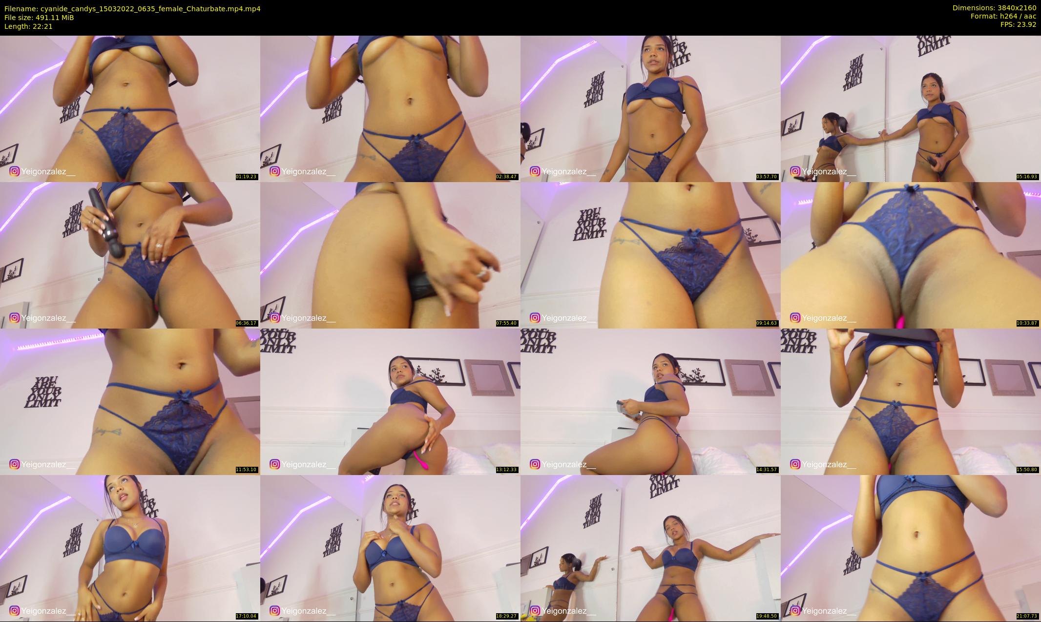 cyanide_candys — 23 minute Chaturbate female cam show recording, 4K, Mar 15, 2022