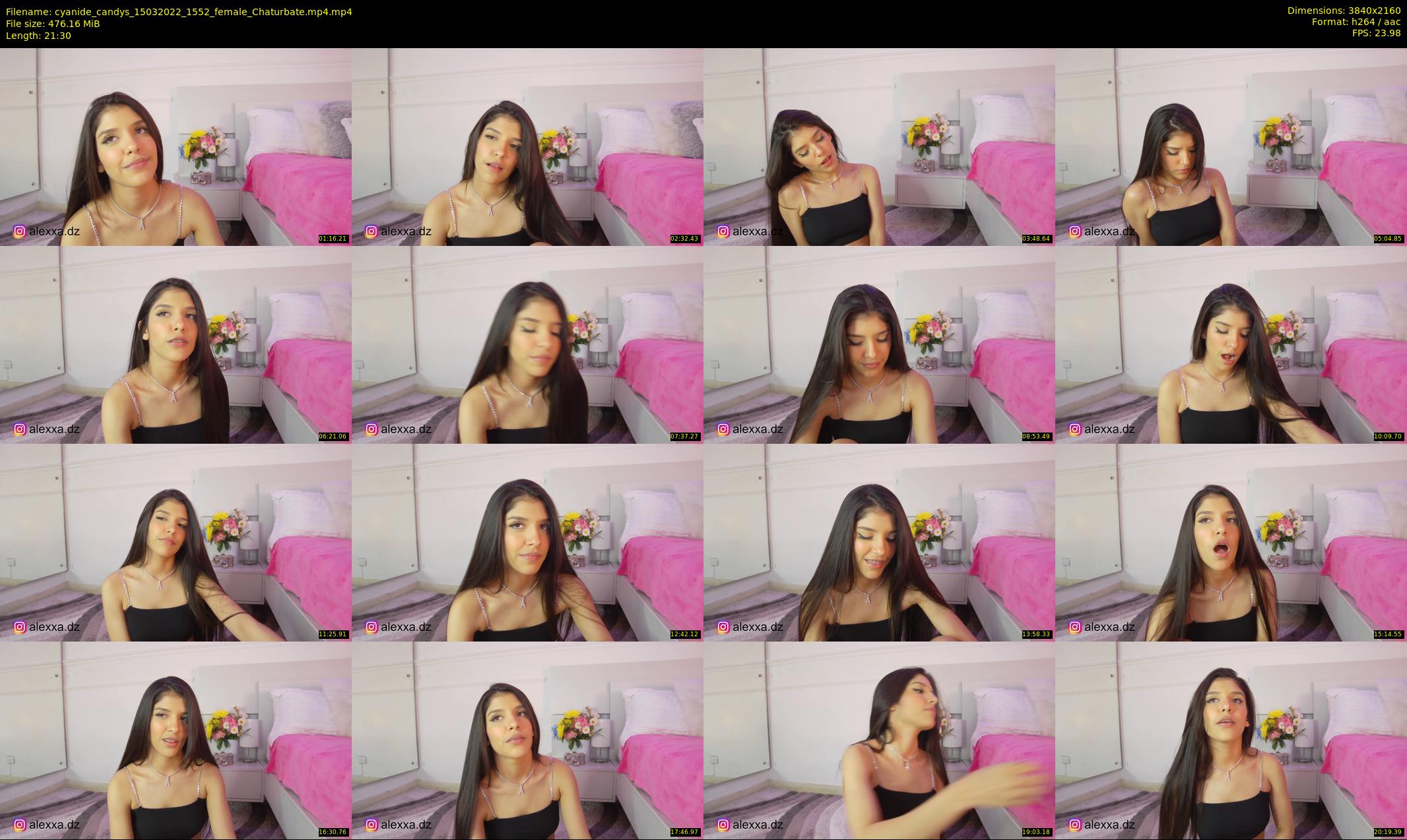 cyanide_candys — 22 minute Chaturbate female cam show recording, 4K, Mar 15, 2022