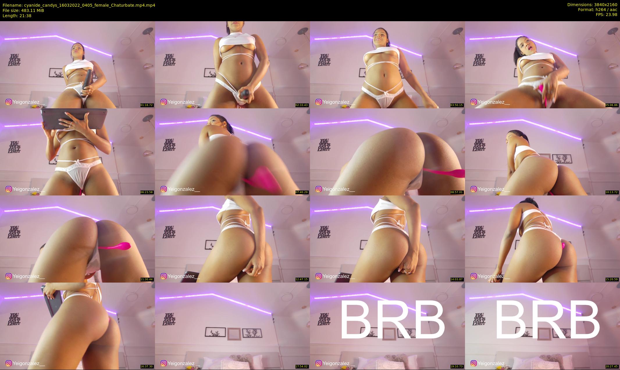 cyanide_candys — 22 minute Chaturbate female cam show recording, 4K, Mar 16, 2022