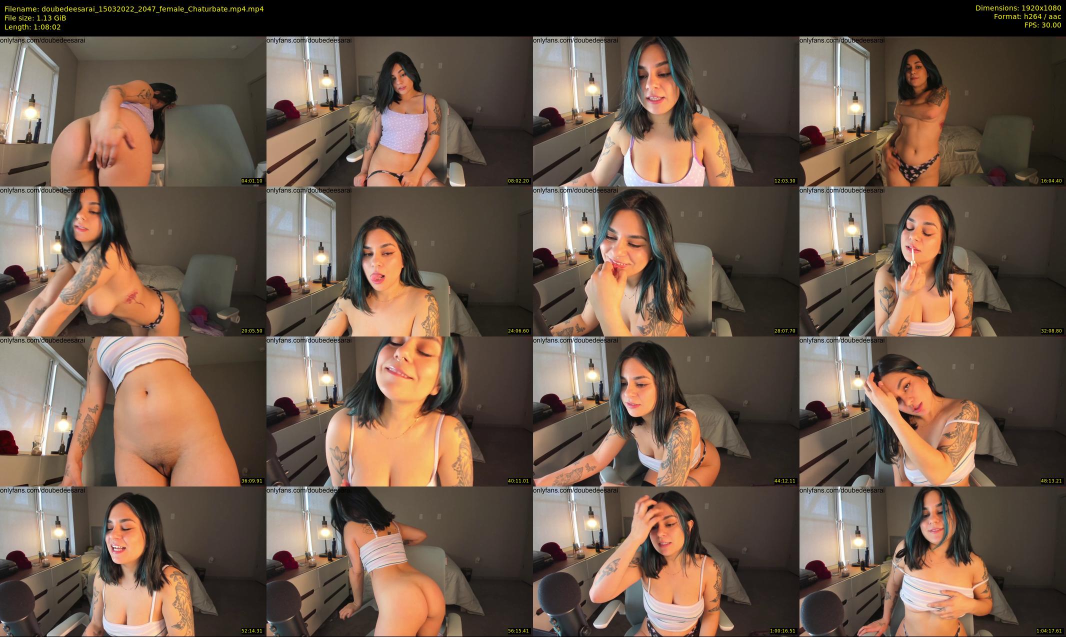 doubedeesarai — 69 minute Chaturbate female cam show recording, 1080p, Mar 15, 2022
