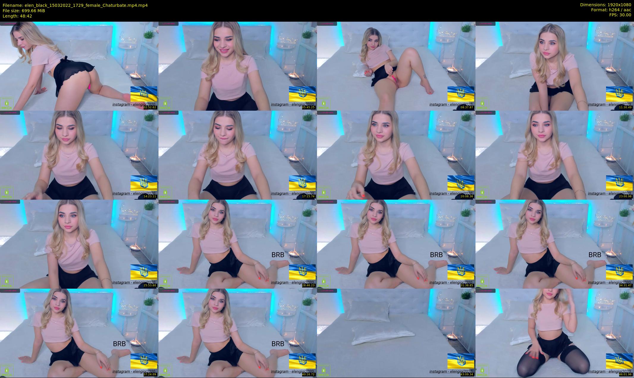 elen_black — 49 minute Chaturbate female cam show recording, 1080p, Mar 15, 2022