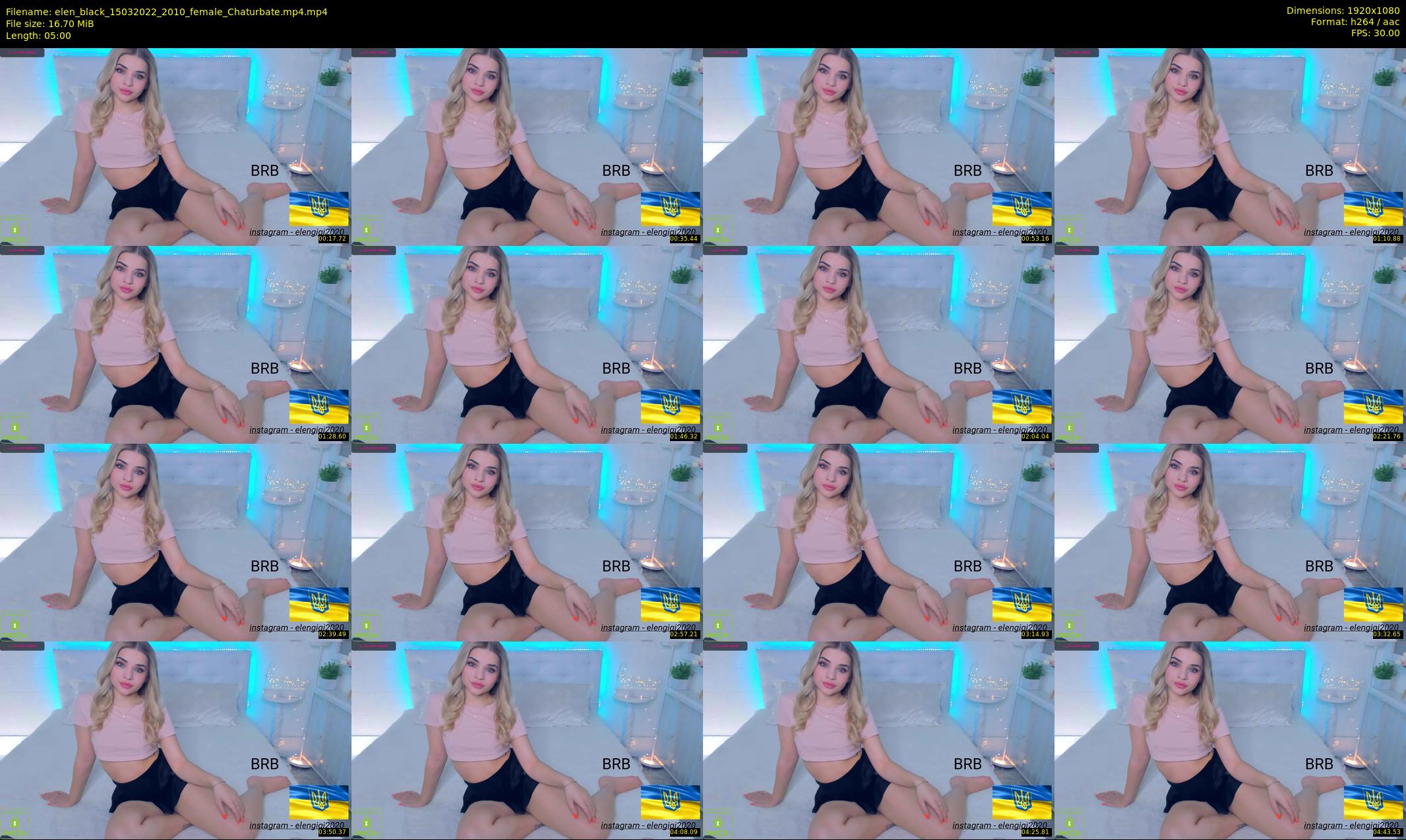 elen_black — 5 minute Chaturbate female cam show recording, 1080p, Mar 15, 2022