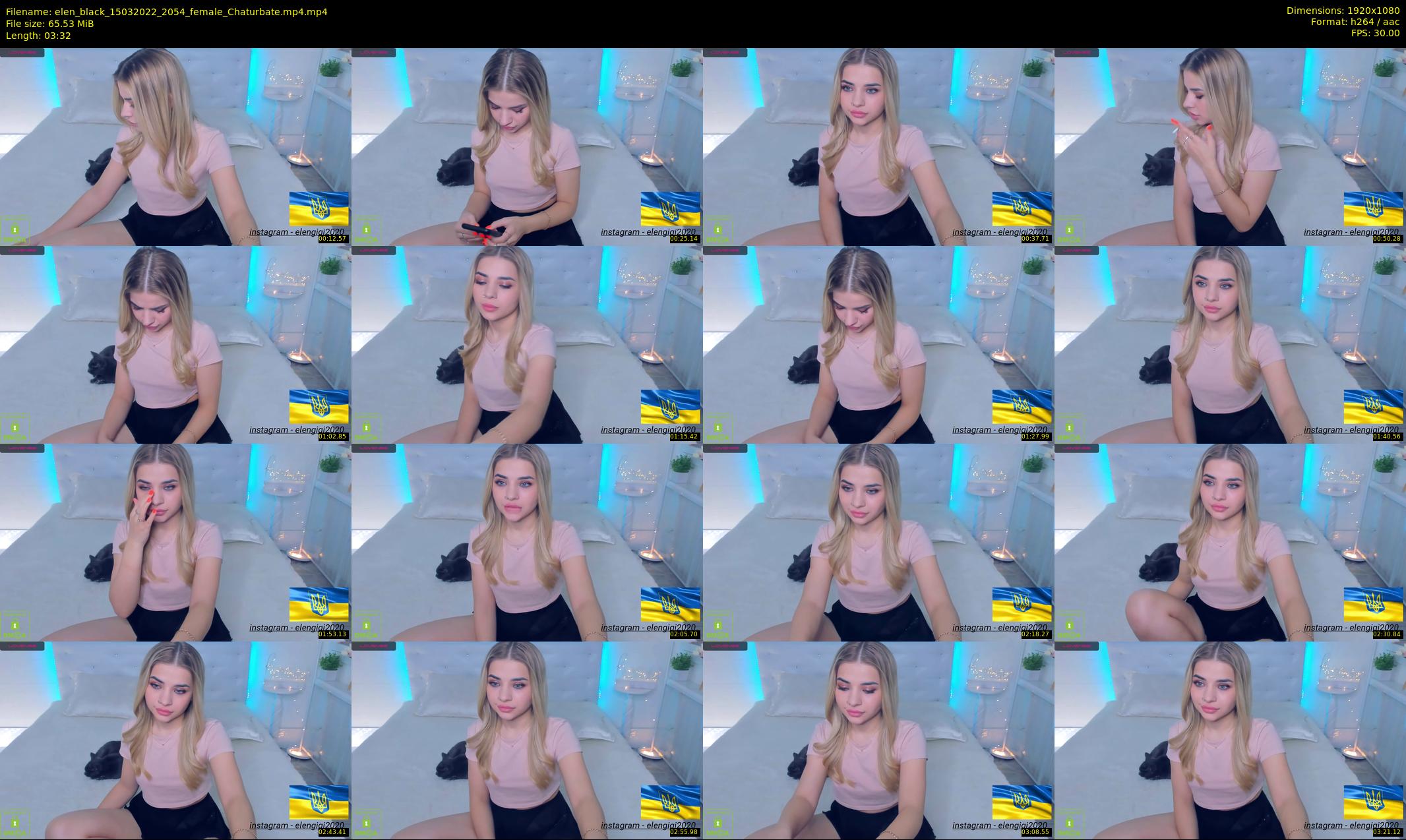 elen_black — 4 minute Chaturbate female cam show recording, 1080p, Mar 15, 2022