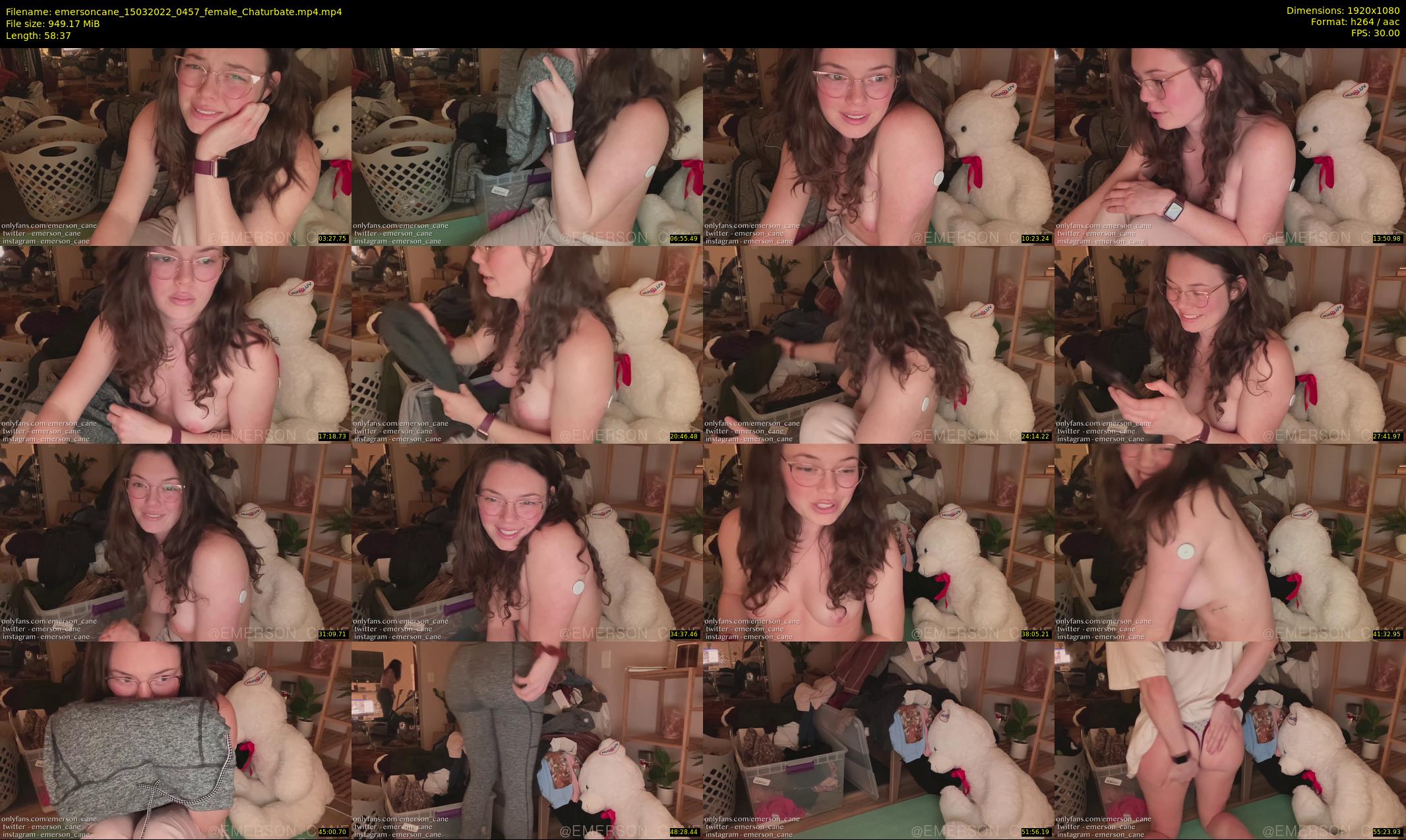 emersoncane — 59 minute Chaturbate female cam show recording, 1080p, Mar 15, 2022