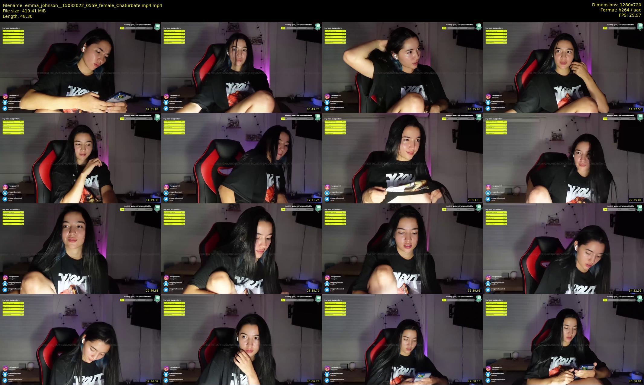 emma_johnson_ — 49 minute Chaturbate female cam show recording, 720p, Mar 15, 2022