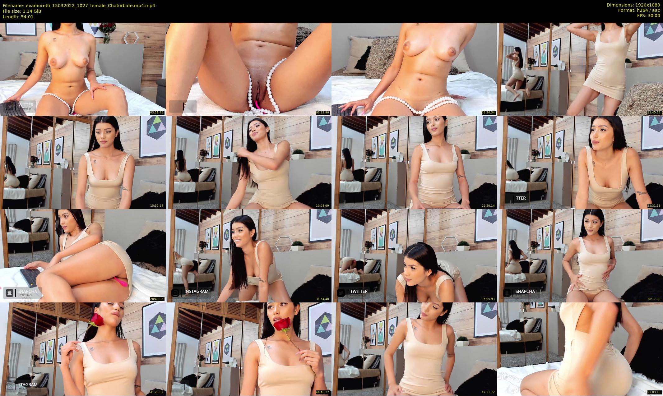 evamoretti — 55 minute Chaturbate female cam show recording, 1080p, Mar 15, 2022