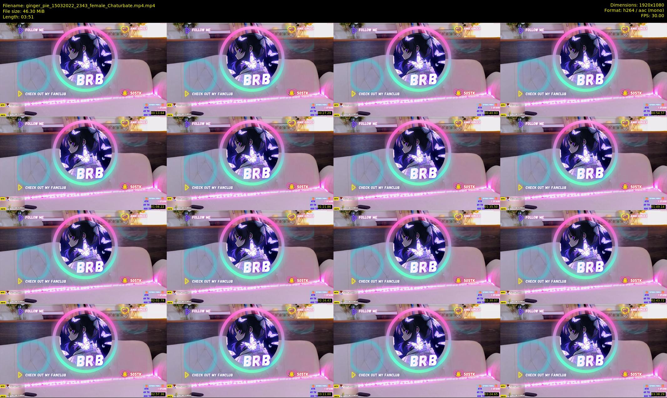 ginger_pie — 4 minute Chaturbate female cam show recording, 1080p, Mar 15, 2022