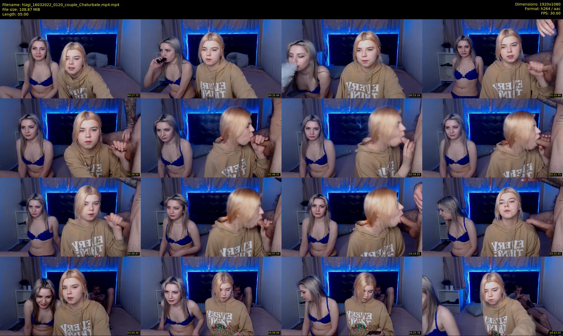 hizgi — 5 minute Chaturbate couple cam show recording, 1080p, Mar 16, 2022