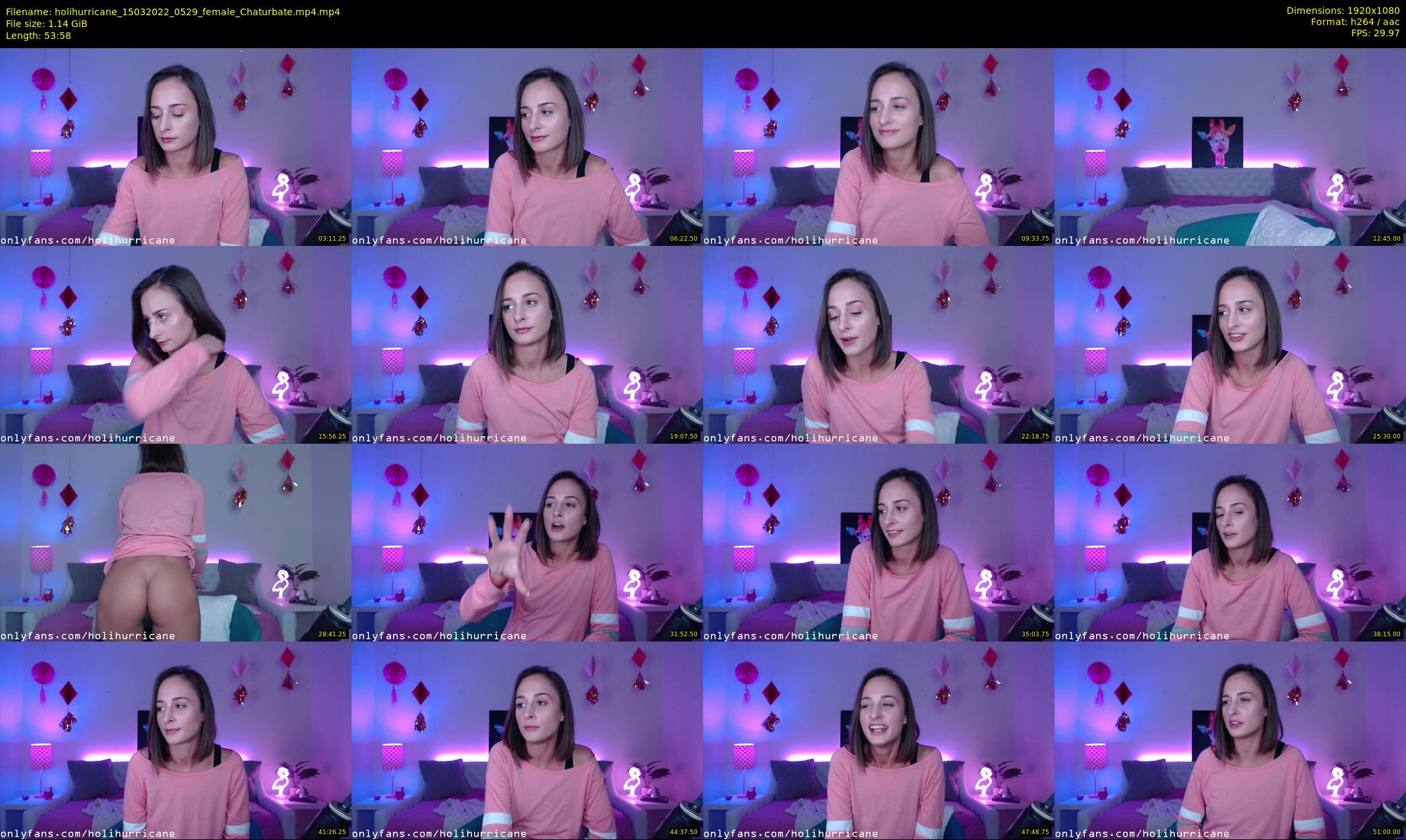 holihurricane — 54 minute Chaturbate female cam show recording, 1080p, Mar 15, 2022
