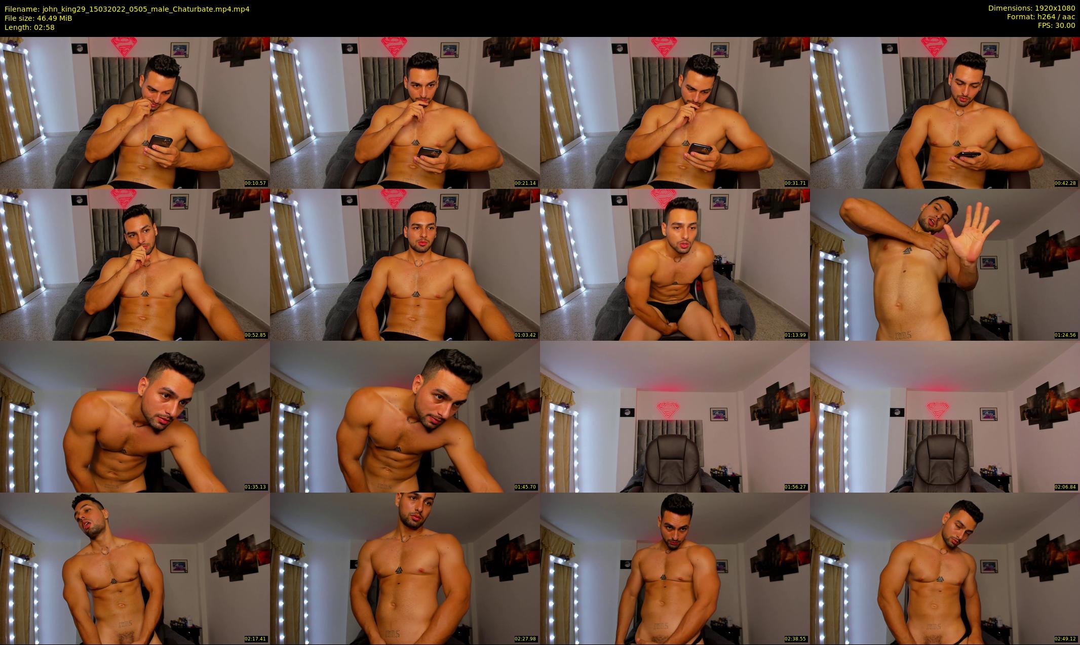john_king29 — 3 minute Chaturbate male cam show recording, 1080p, Mar 15, 2022