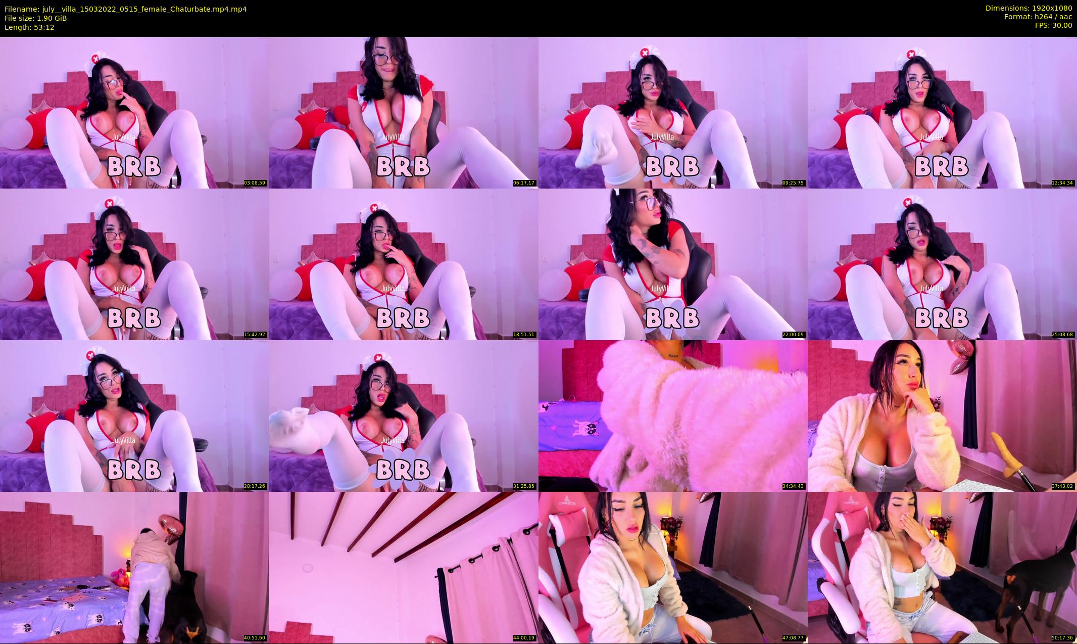 july__villa — 54 minute Chaturbate female cam show recording, 1080p, Mar 15, 2022