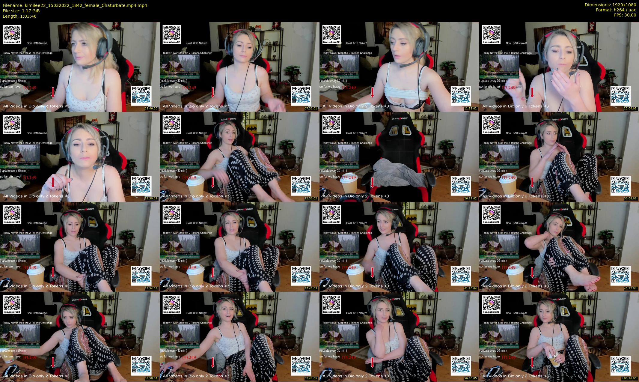kimilee22 — 64 minute Chaturbate female cam show recording, 1080p, Mar 15, 2022