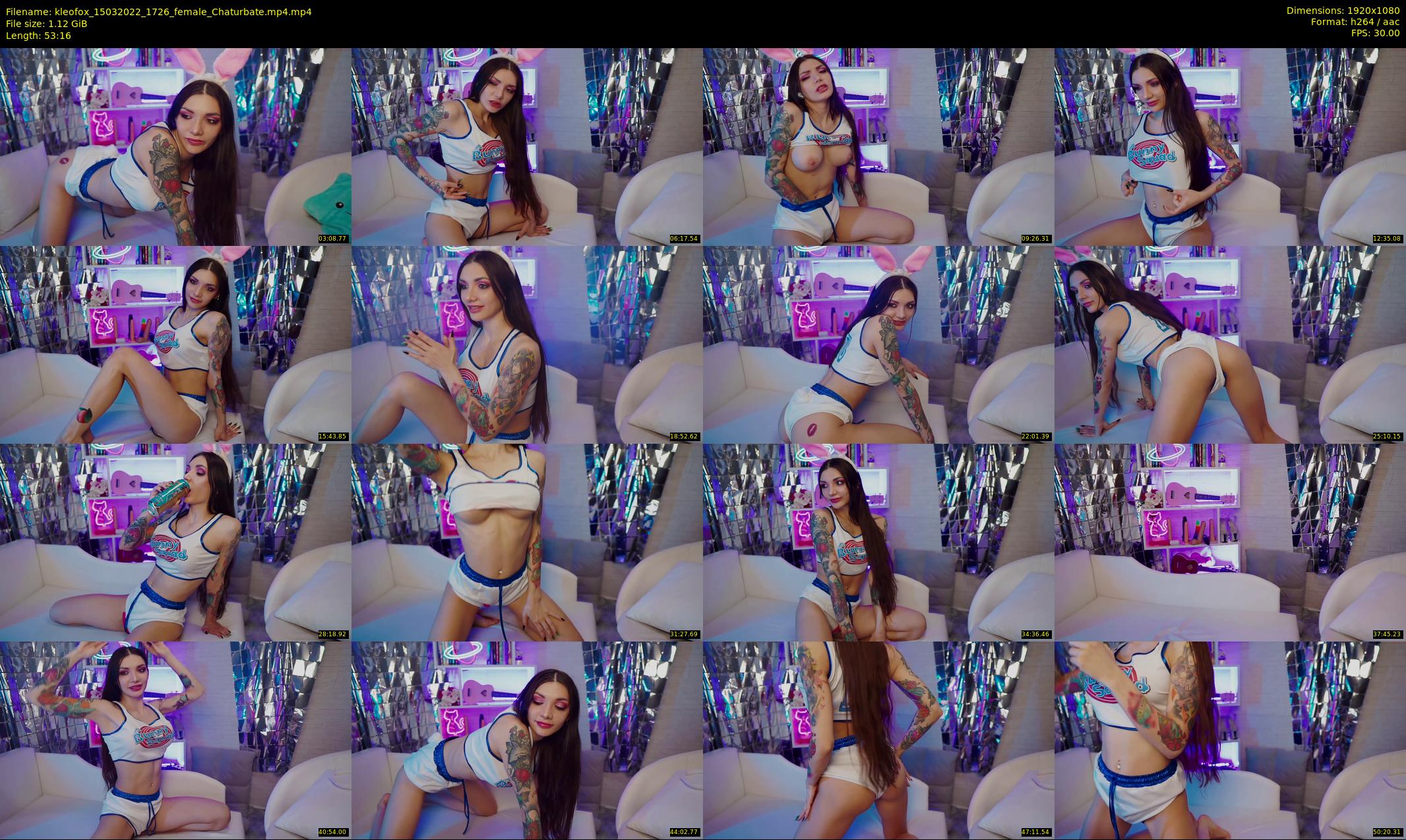 kleofox — 54 minute Chaturbate female cam show recording, 1080p, Mar 15, 2022