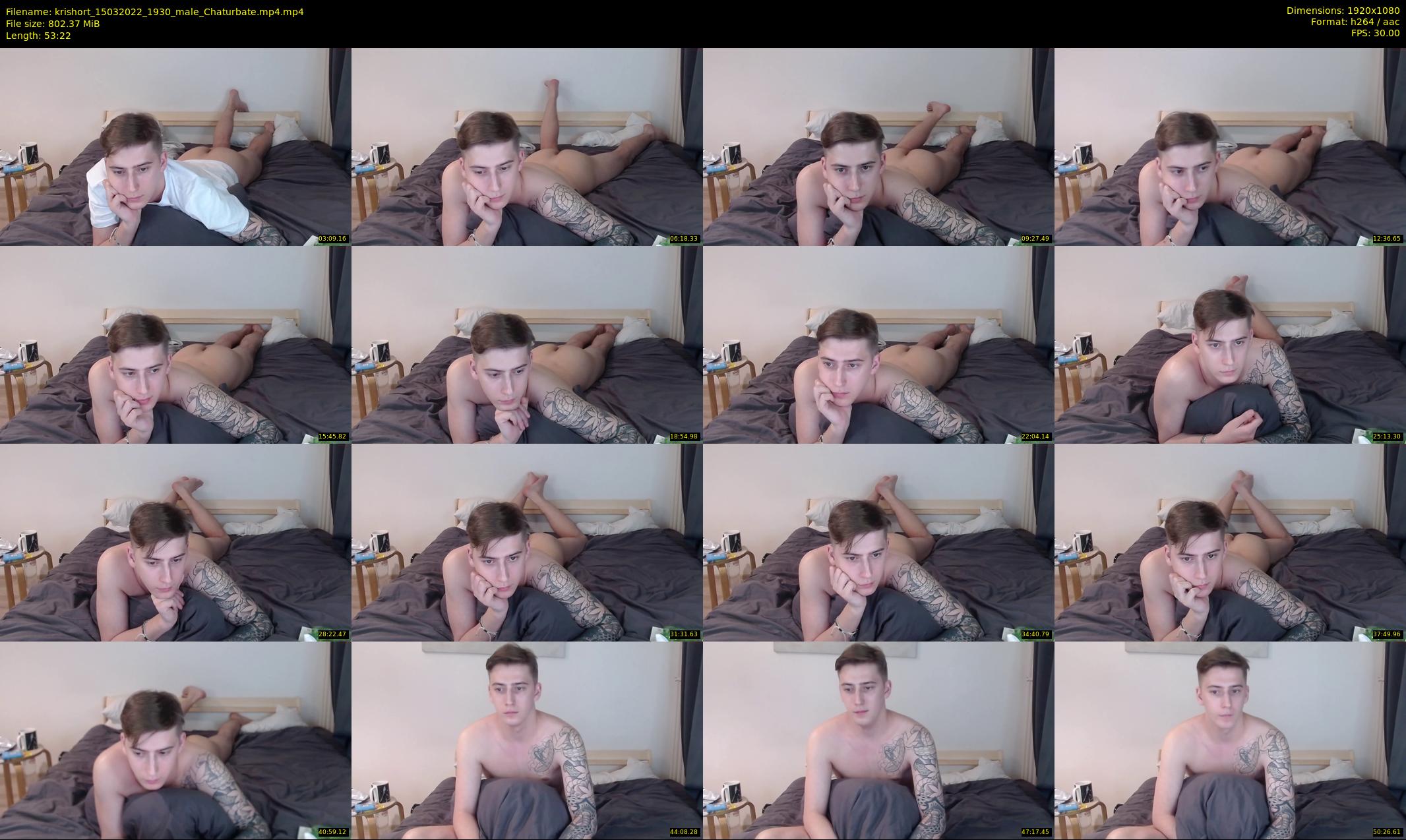 krishort — 54 minute Chaturbate male cam show recording, 1080p, Mar 15, 2022