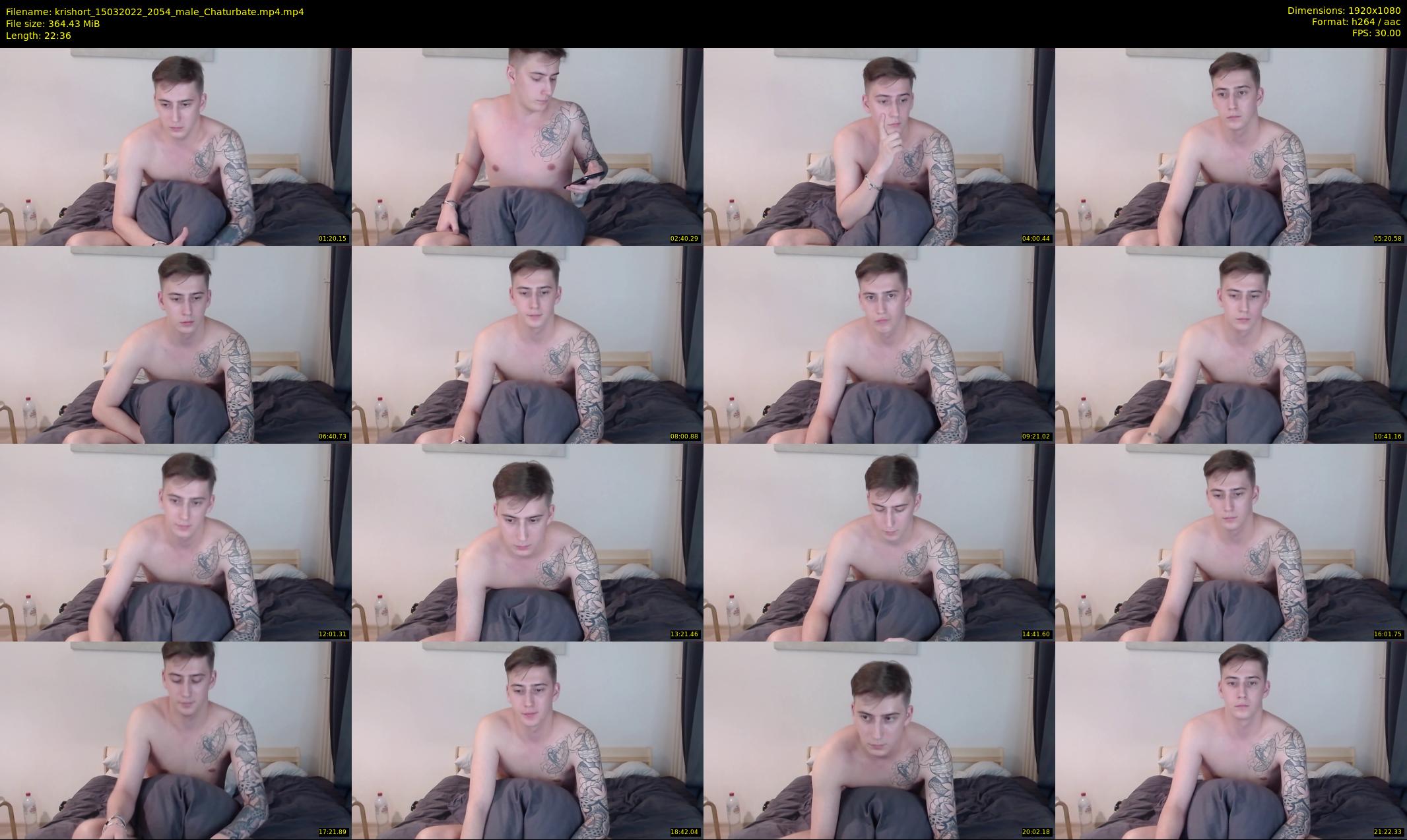 krishort — 23 minute Chaturbate male cam show recording, 1080p, Mar 15, 2022
