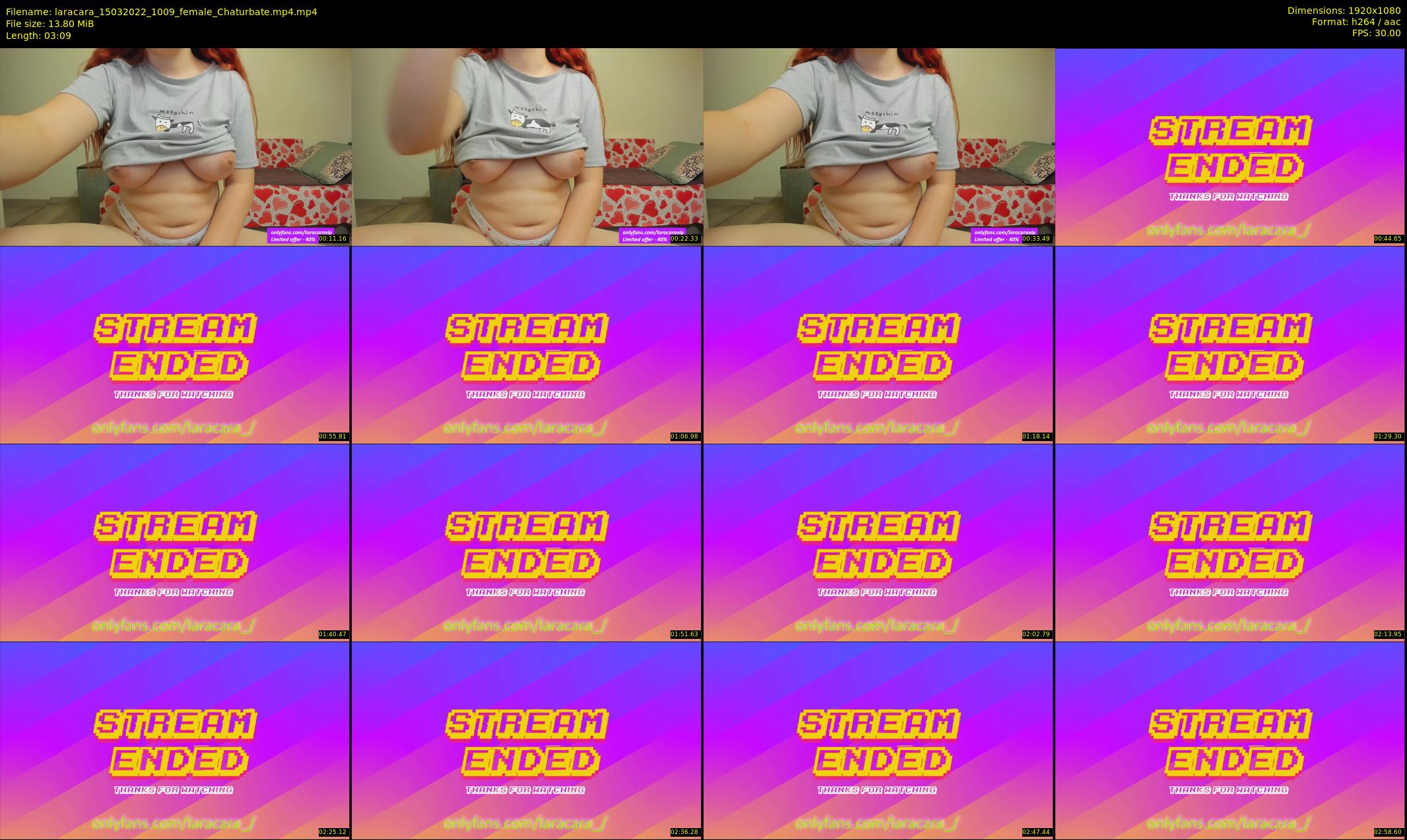 laracara — 4 minute Chaturbate female cam show recording, 1080p, Mar 15, 2022