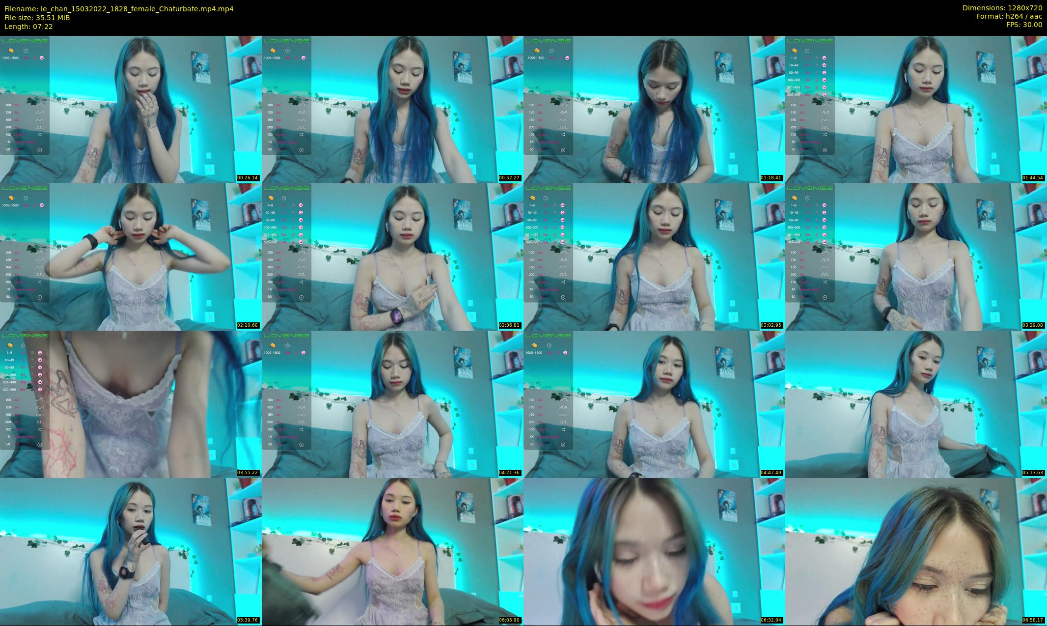 le_chan — 8 minute Chaturbate female cam show recording, 720p, Mar 15, 2022