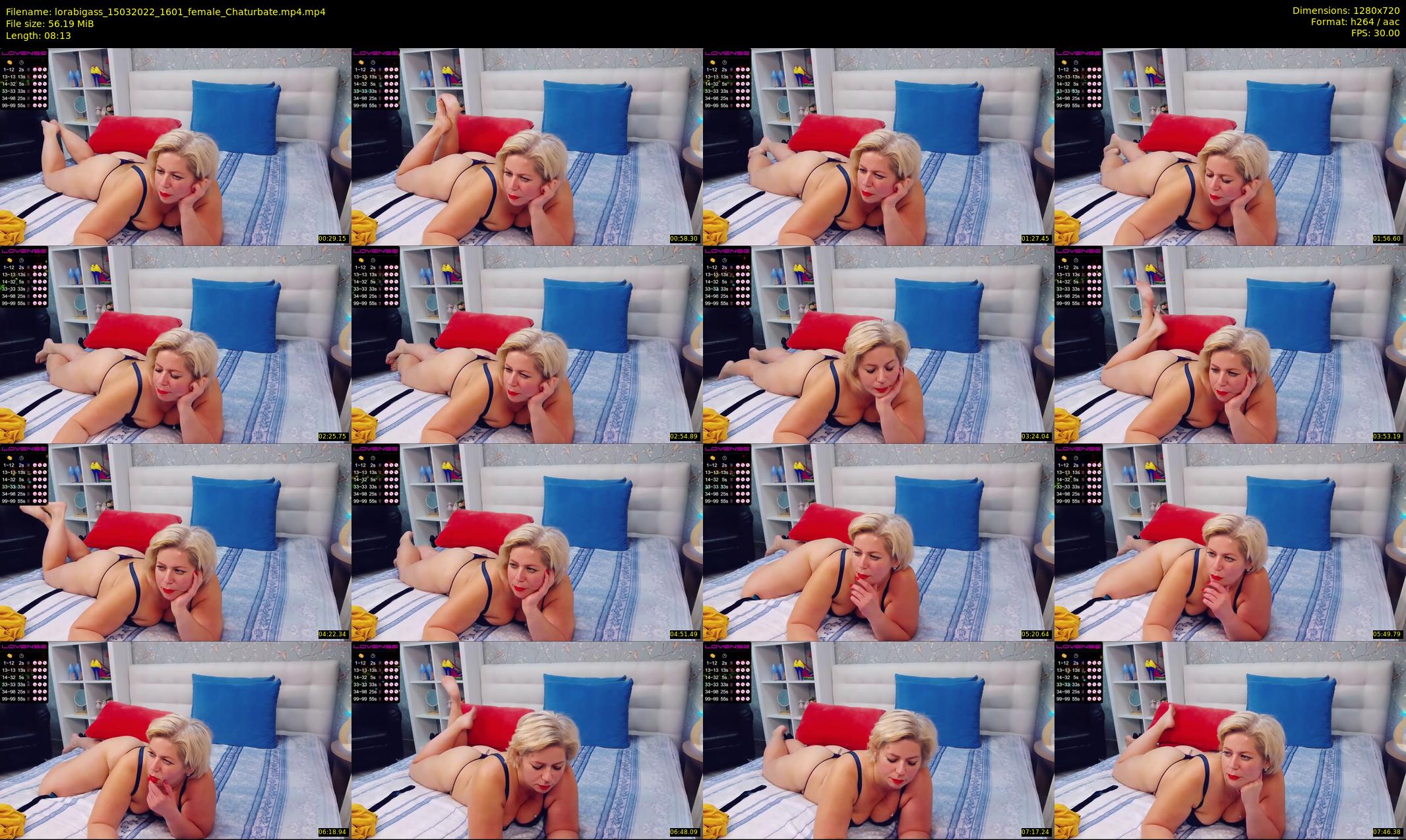 lorabigass — 9 minute Chaturbate female cam show recording, 720p, Mar 15, 2022