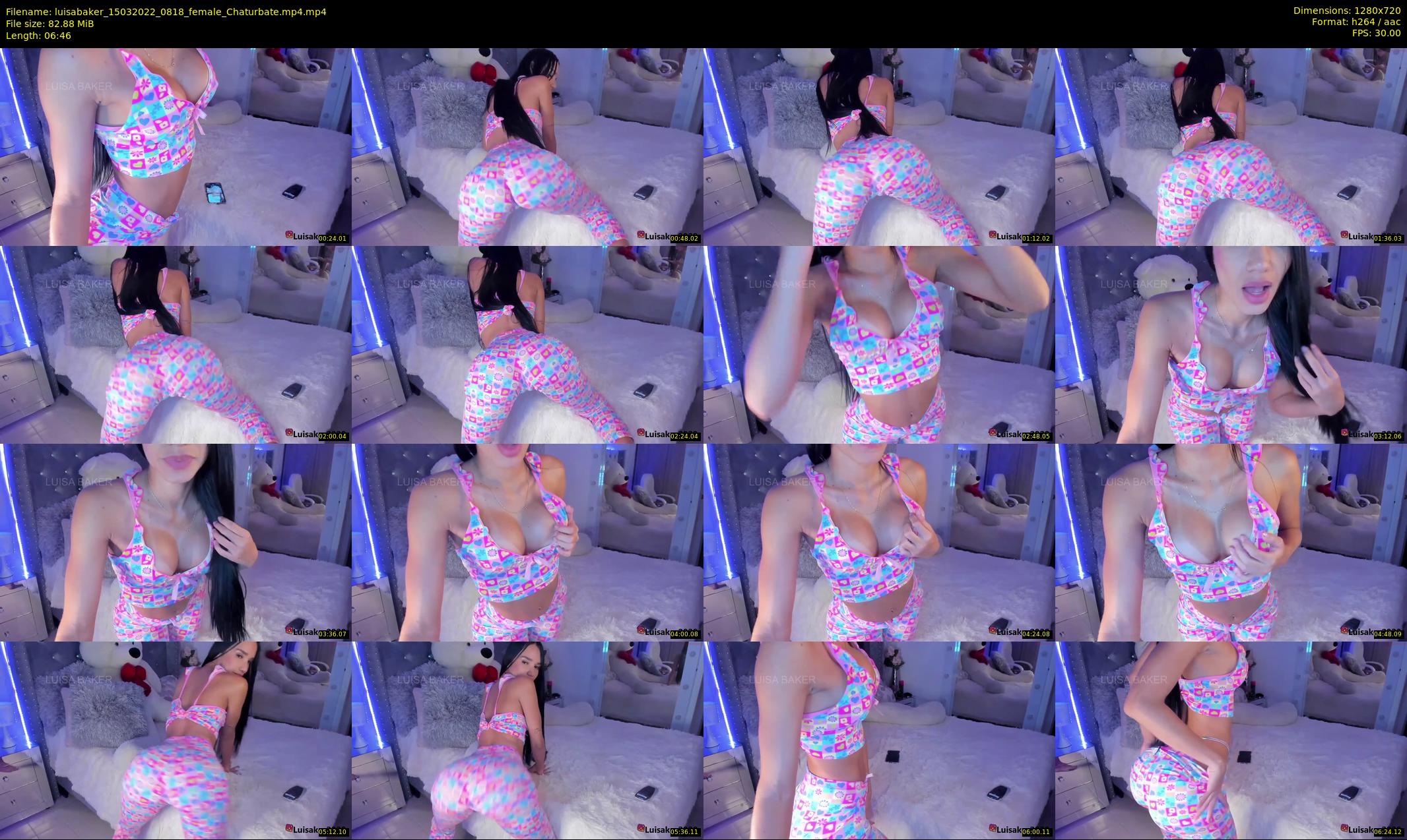 luisabaker — 7 minute Chaturbate female cam show recording, 720p, Mar 15, 2022