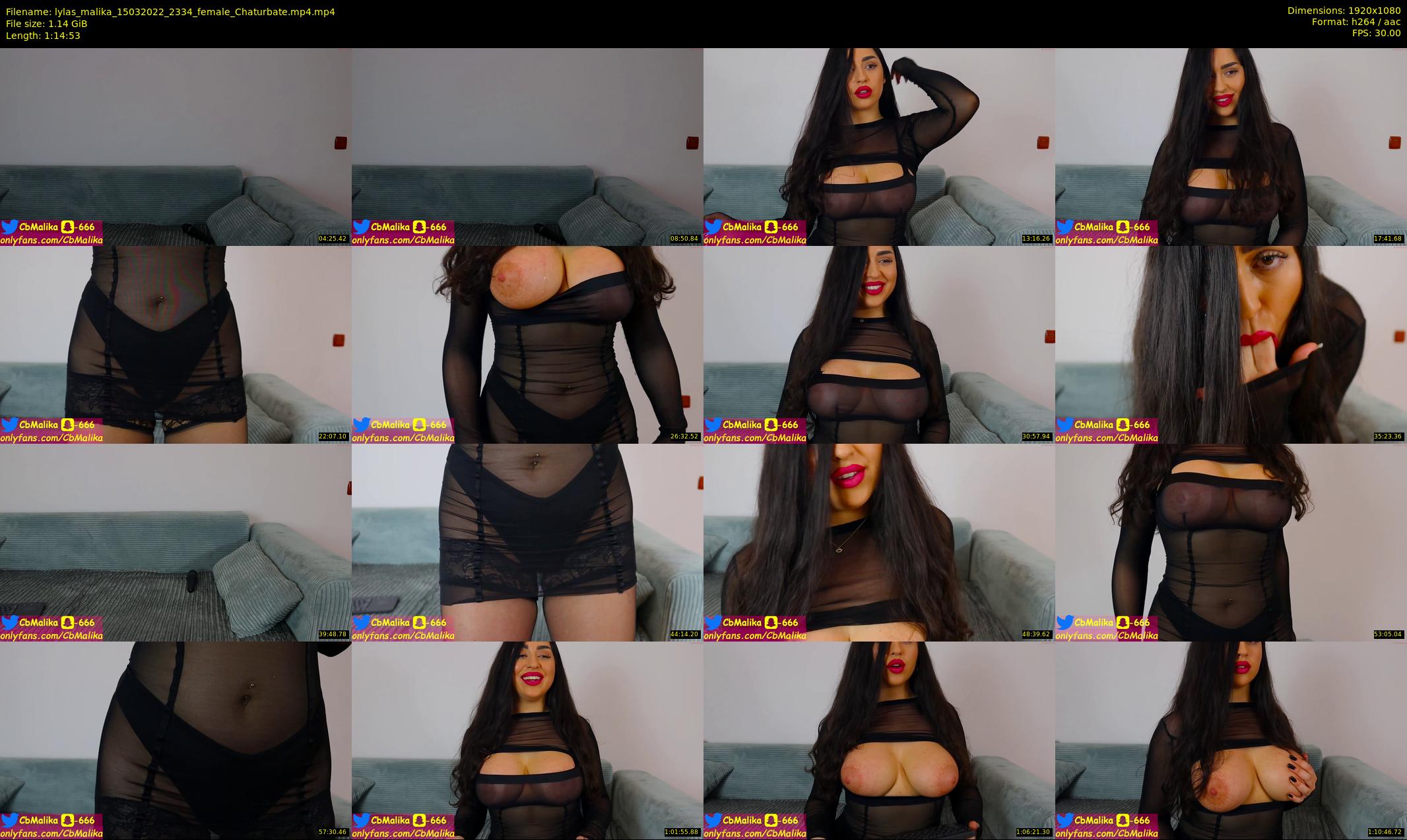 lylas_malika — 75 minute Chaturbate female cam show recording, 1080p, Mar 15, 2022