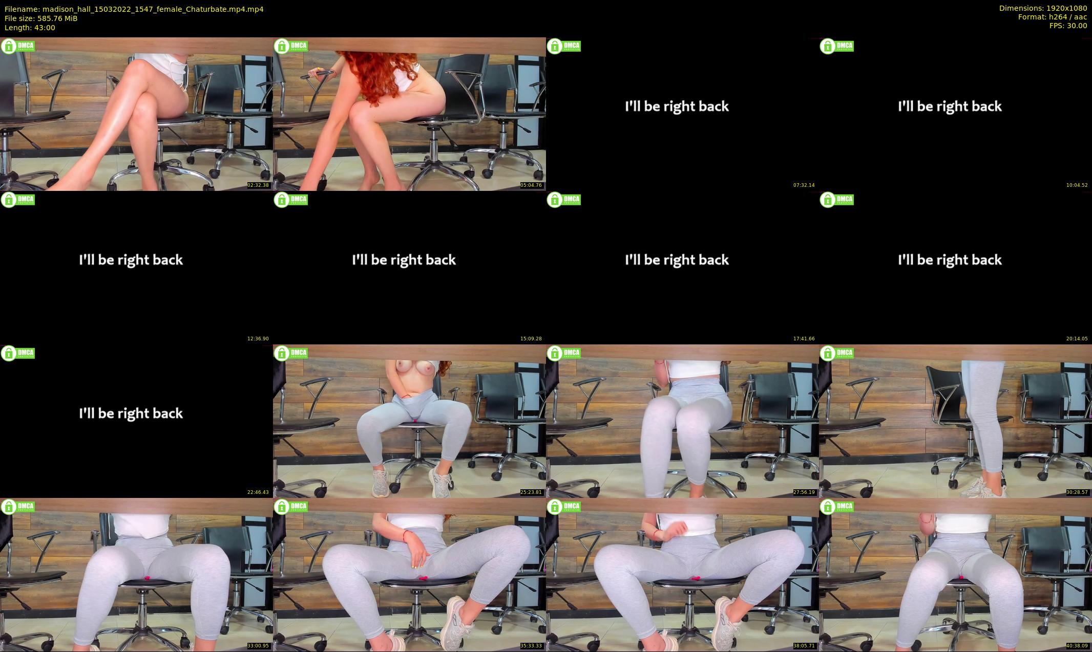madison_hall — 43 minute Chaturbate female cam show recording, 1080p, Mar 15, 2022
