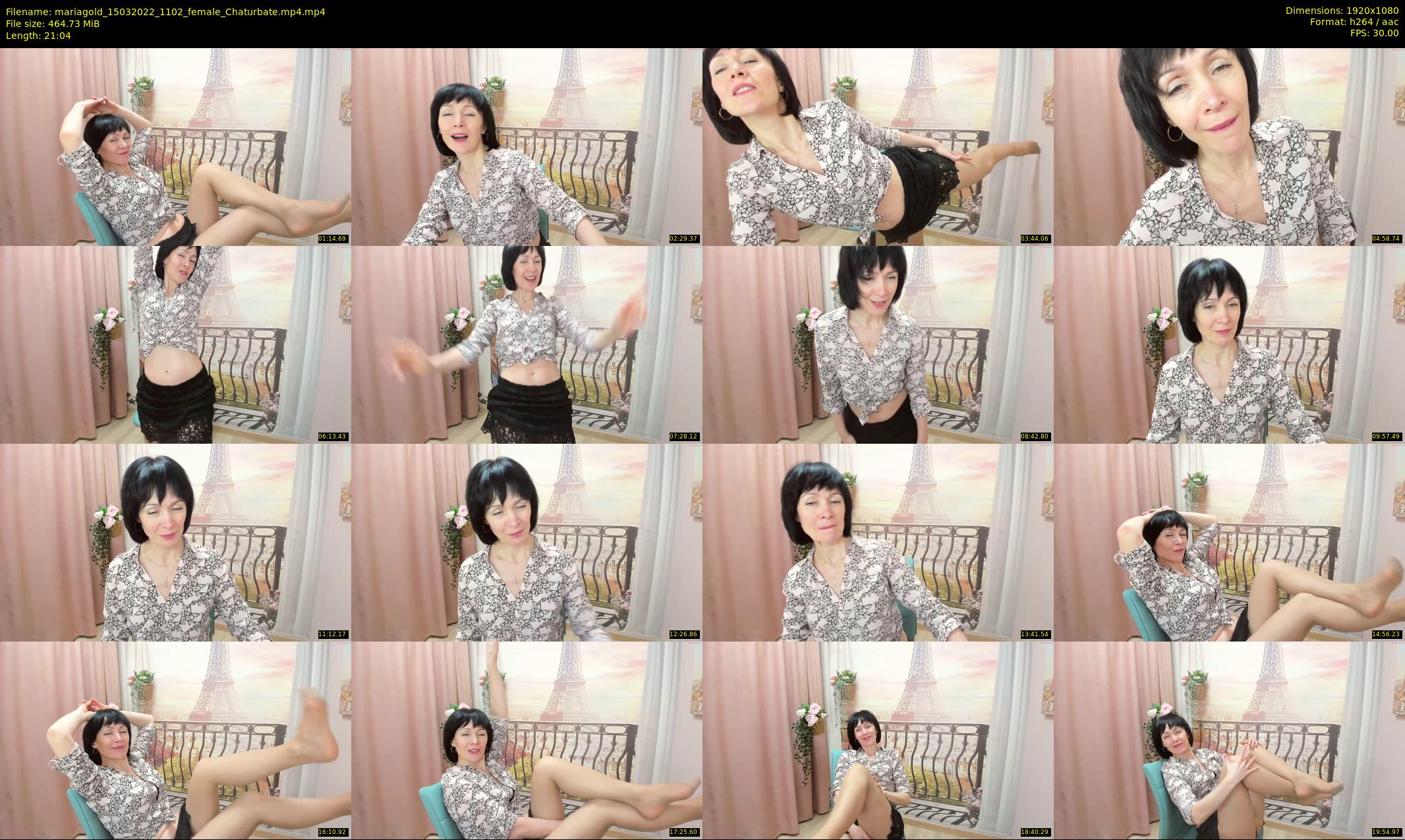 mariagold — 22 minute Chaturbate female cam show recording, 1080p, Mar 15, 2022