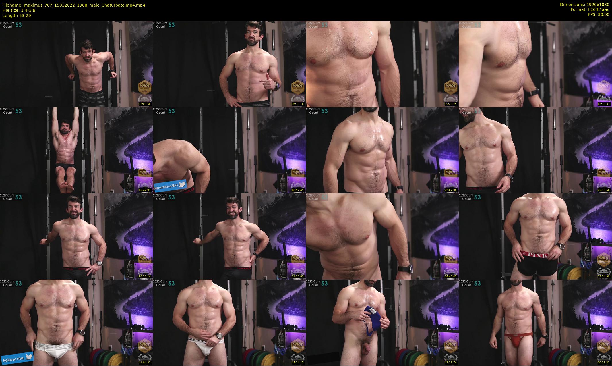 maximus_787 — 54 minute Chaturbate male cam show recording, 1080p, Mar 15, 2022