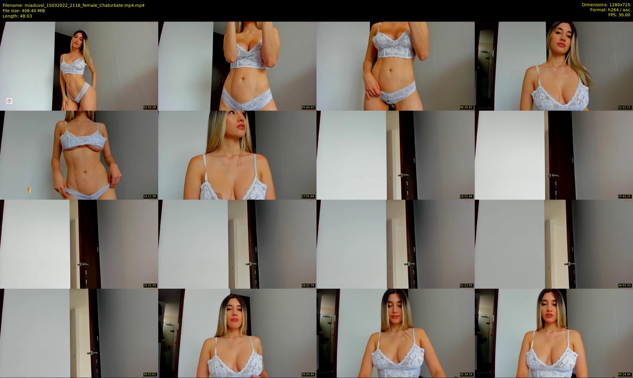 miaduval — 49 minute Chaturbate female cam show recording, 720p, Mar 15, 2022