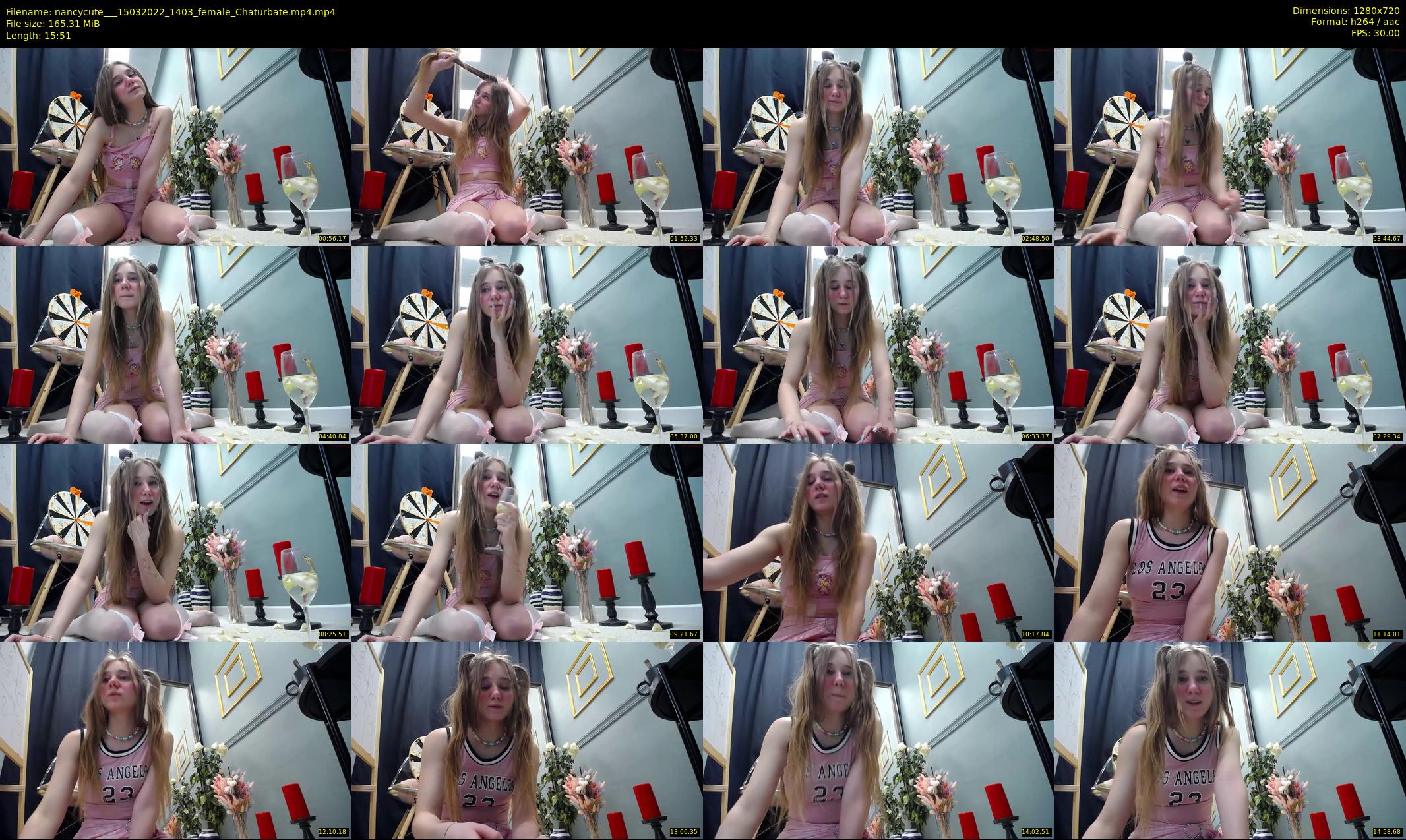 nancycute__ — 16 minute Chaturbate female cam show recording, 720p, Mar 15, 2022