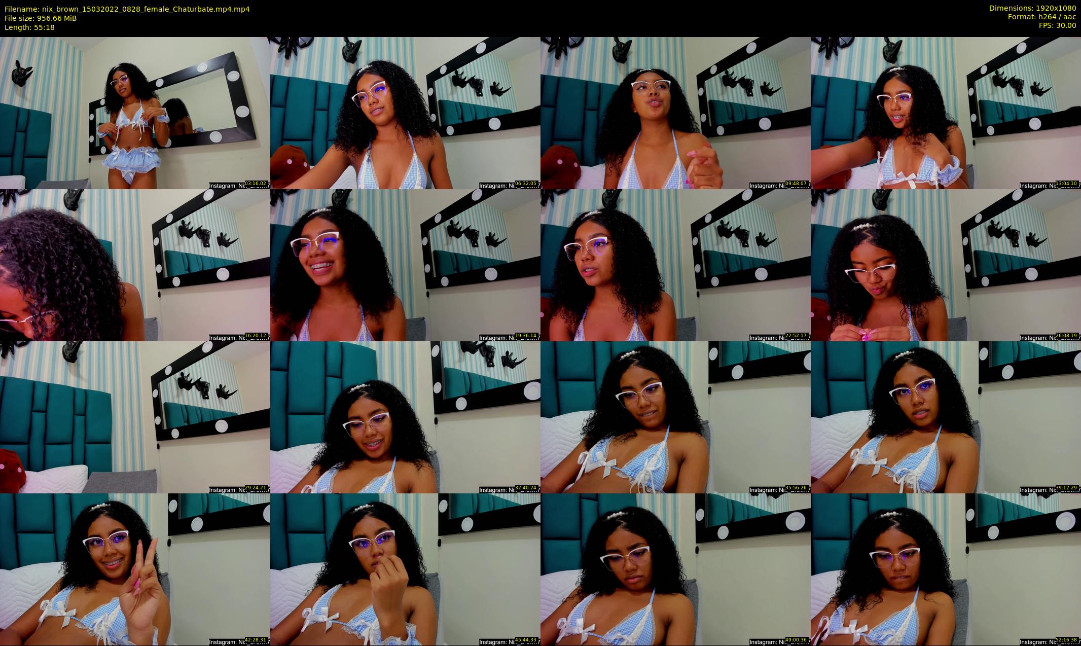 nix_brown — 56 minute Chaturbate female cam show recording, 1080p, Mar 15, 2022