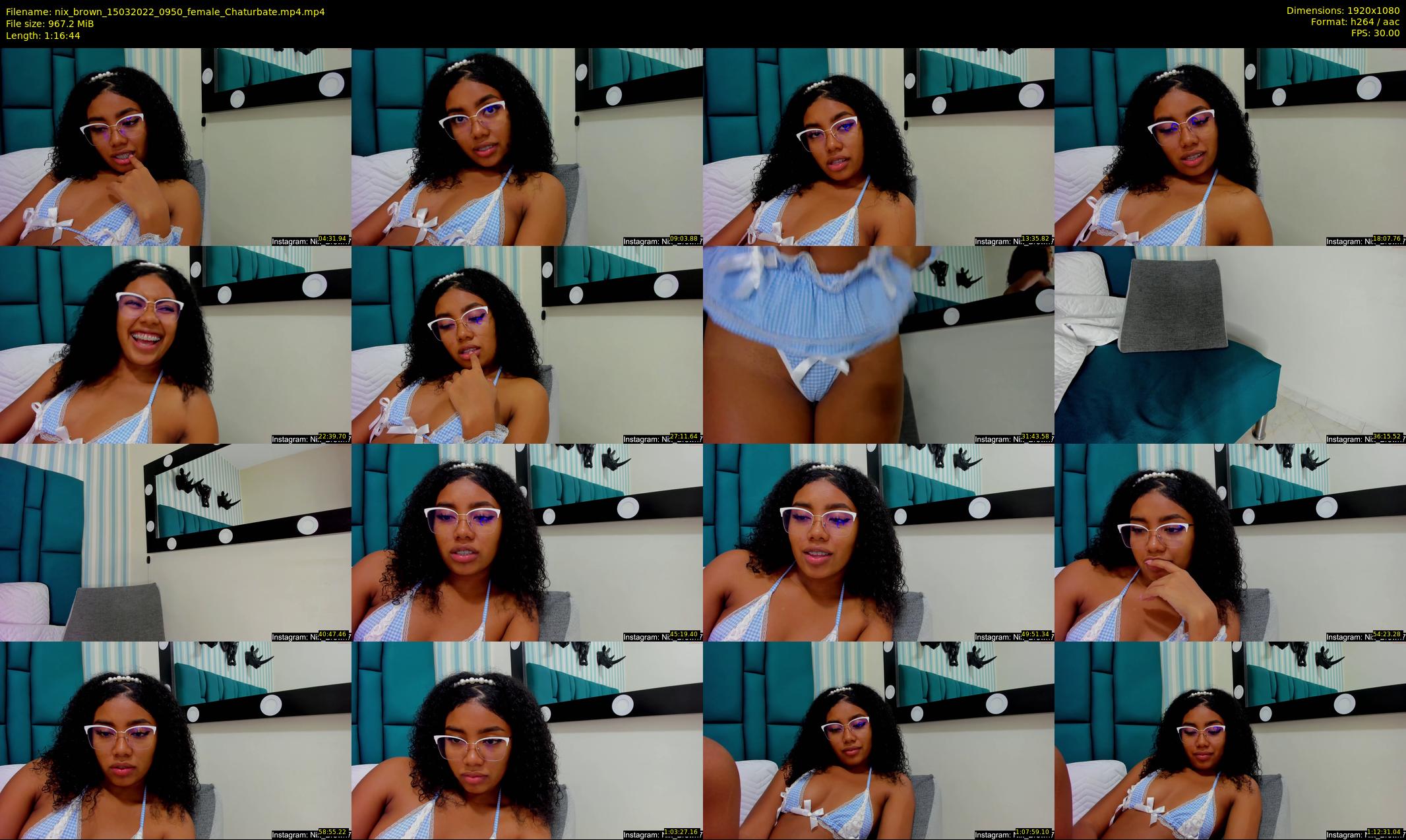 nix_brown — 77 minute Chaturbate female cam show recording, 1080p, Mar 15, 2022