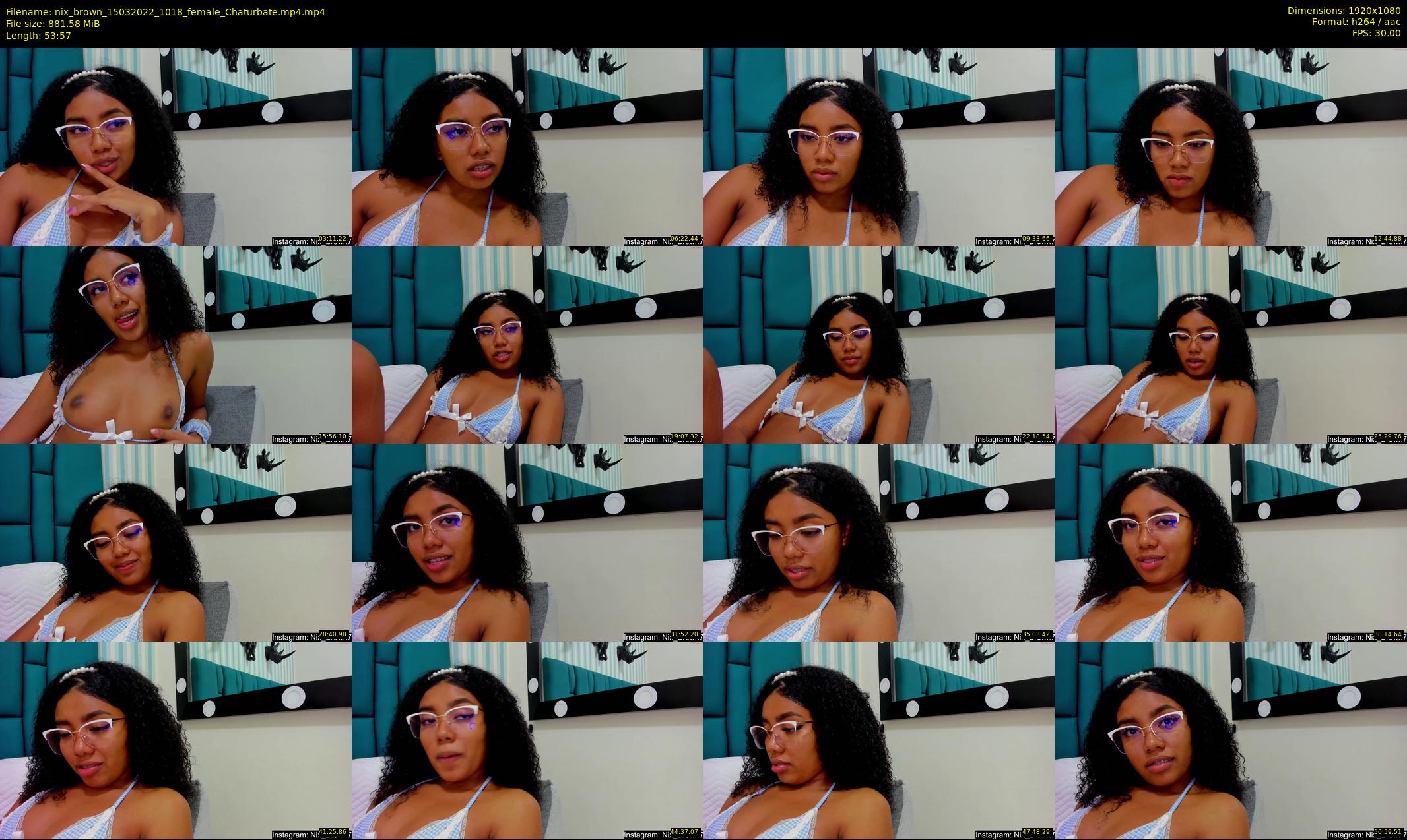 nix_brown — 54 minute Chaturbate female cam show recording, 1080p, Mar 15, 2022