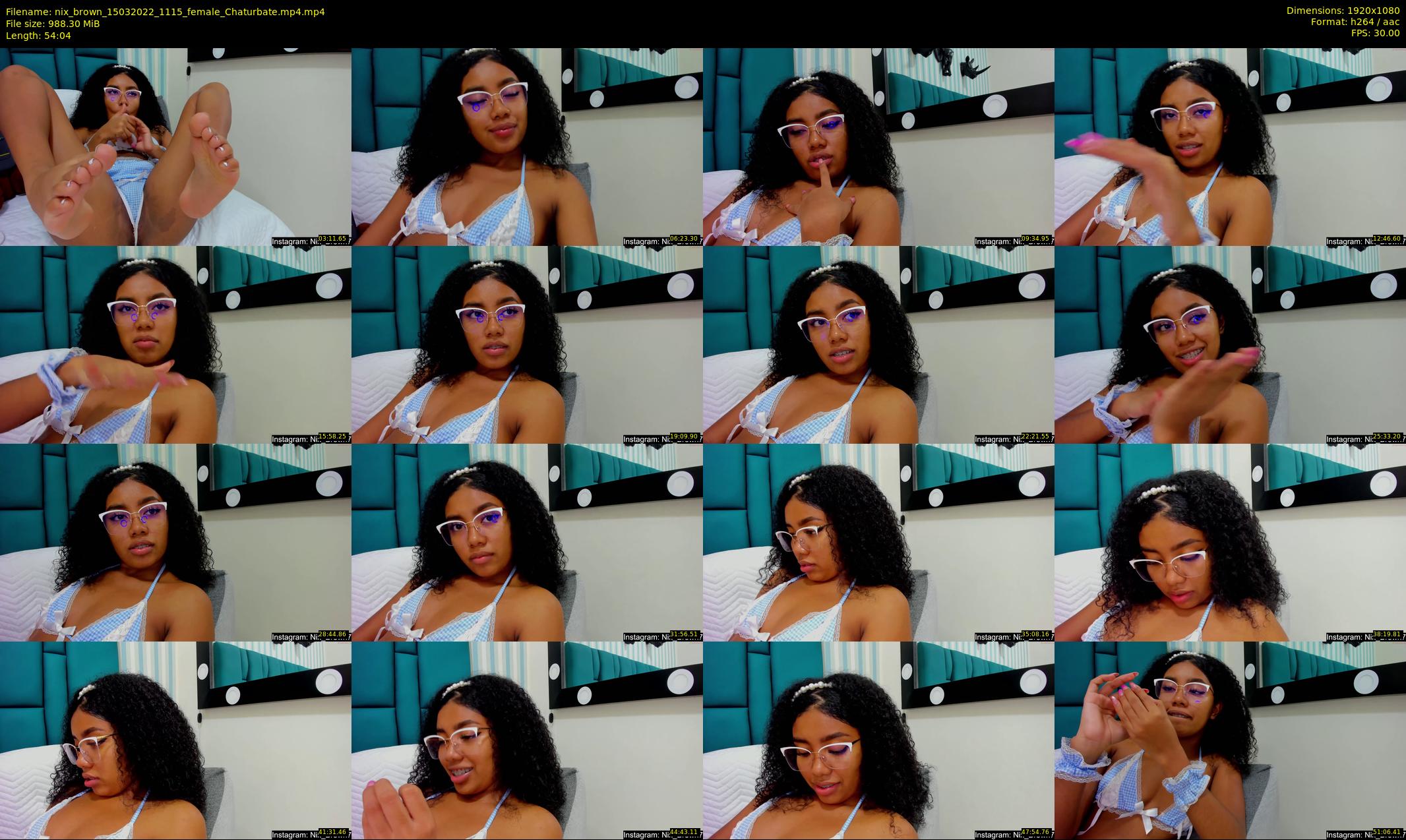 nix_brown — 55 minute Chaturbate female cam show recording, 1080p, Mar 15, 2022