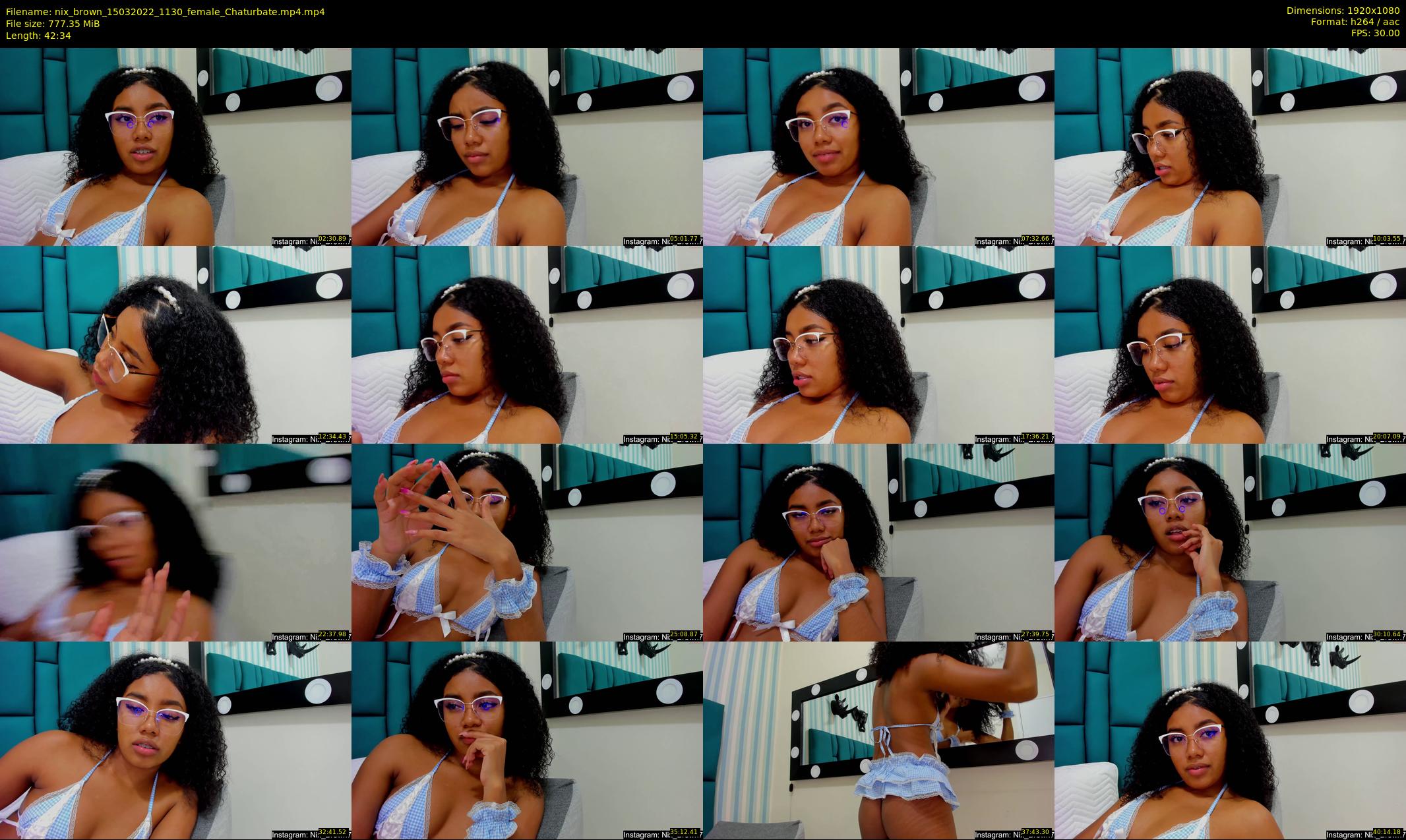 nix_brown — 43 minute Chaturbate female cam show recording, 1080p, Mar 15, 2022