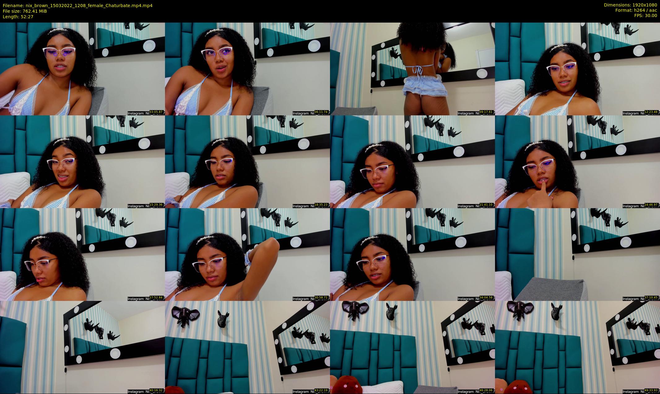nix_brown — 53 minute Chaturbate female cam show recording, 1080p, Mar 15, 2022