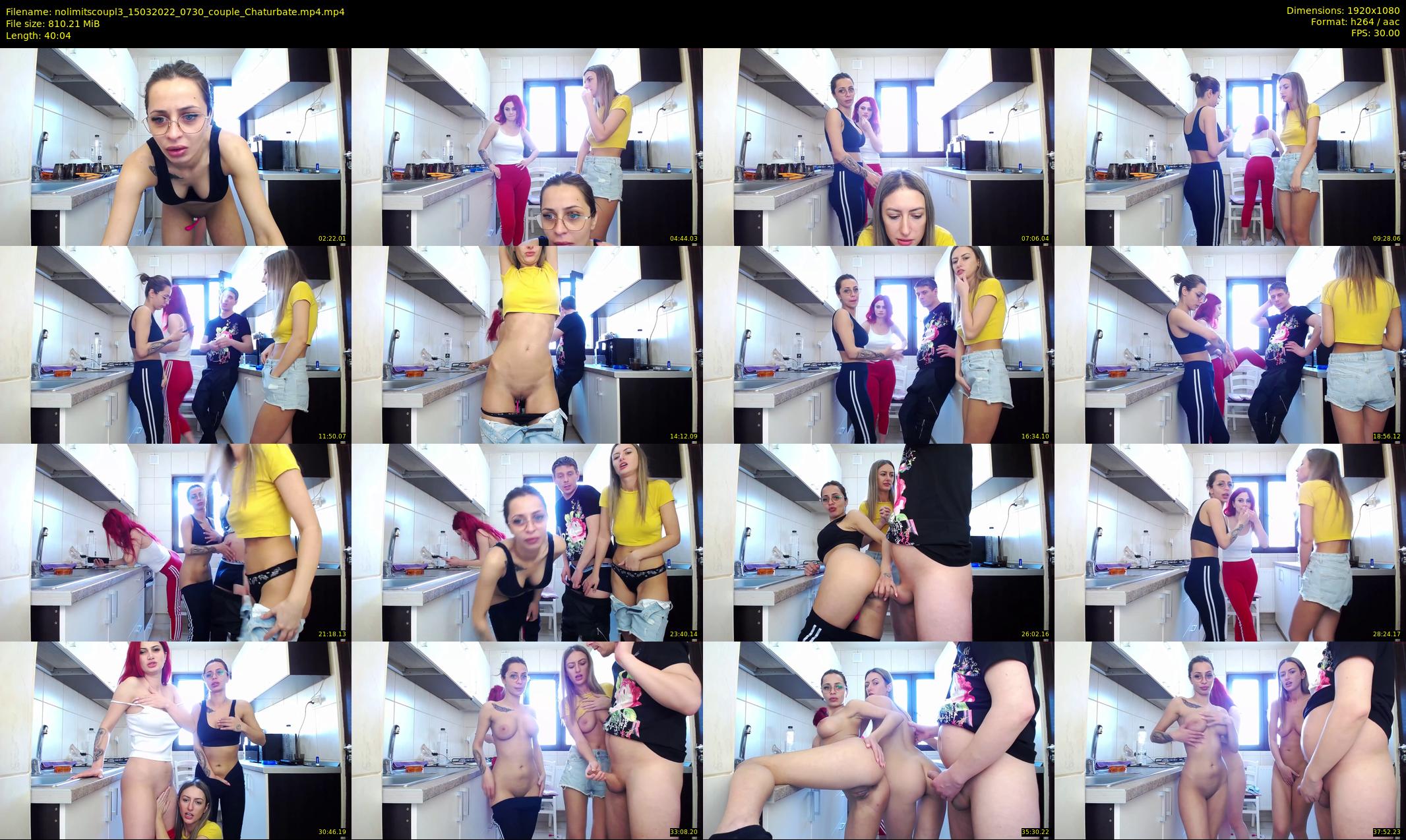 nolimitscoupl3 — 41 minute Chaturbate couple cam show recording, 1080p, Mar 15, 2022