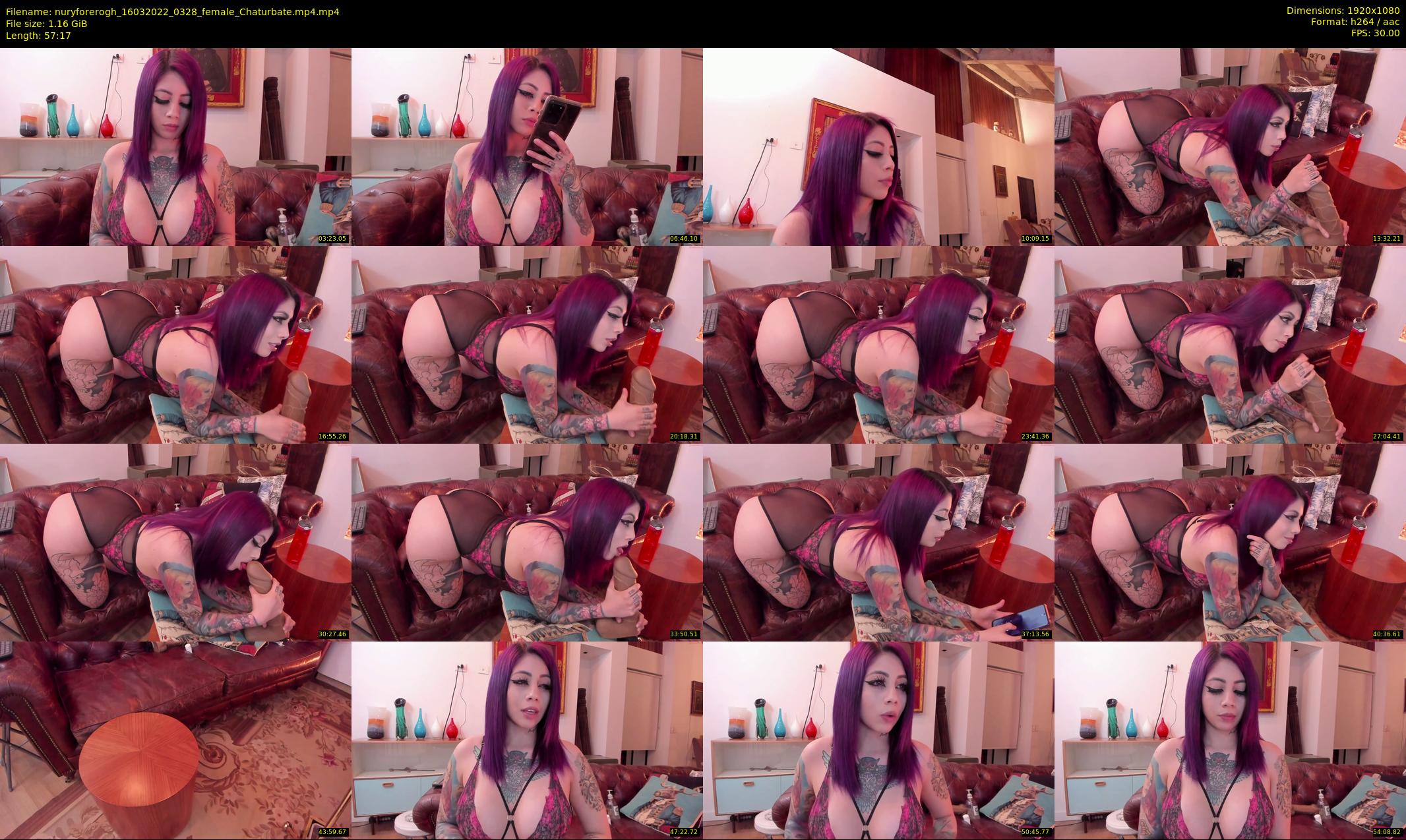 nuryforerogh — 58 minute Chaturbate female cam show recording, 1080p, Mar 16, 2022