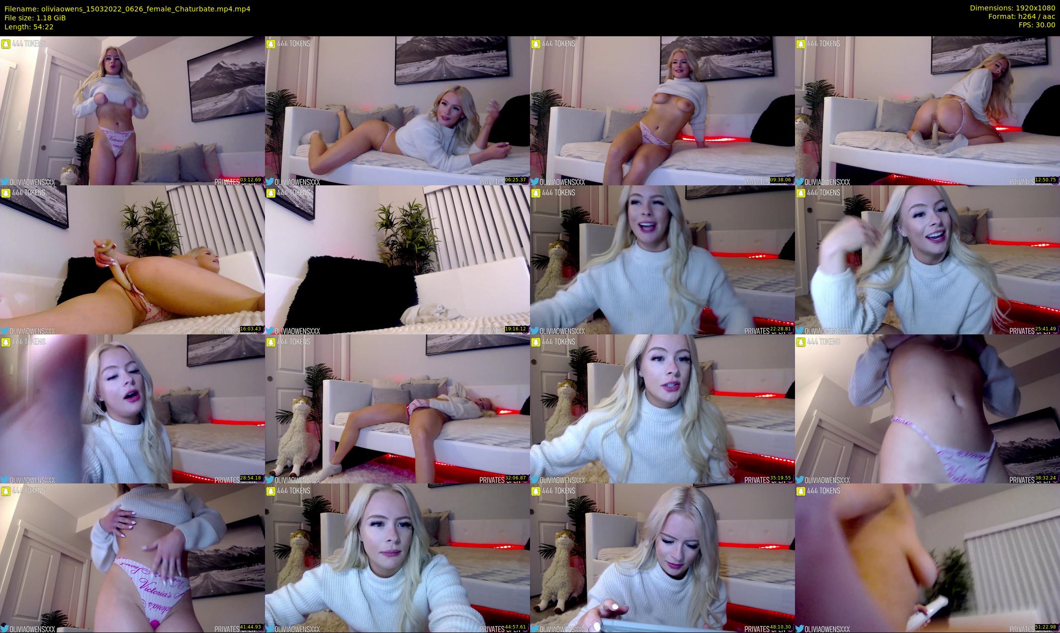 oliviaowens — 55 minute Chaturbate female cam show recording, 1080p, Mar 15, 2022