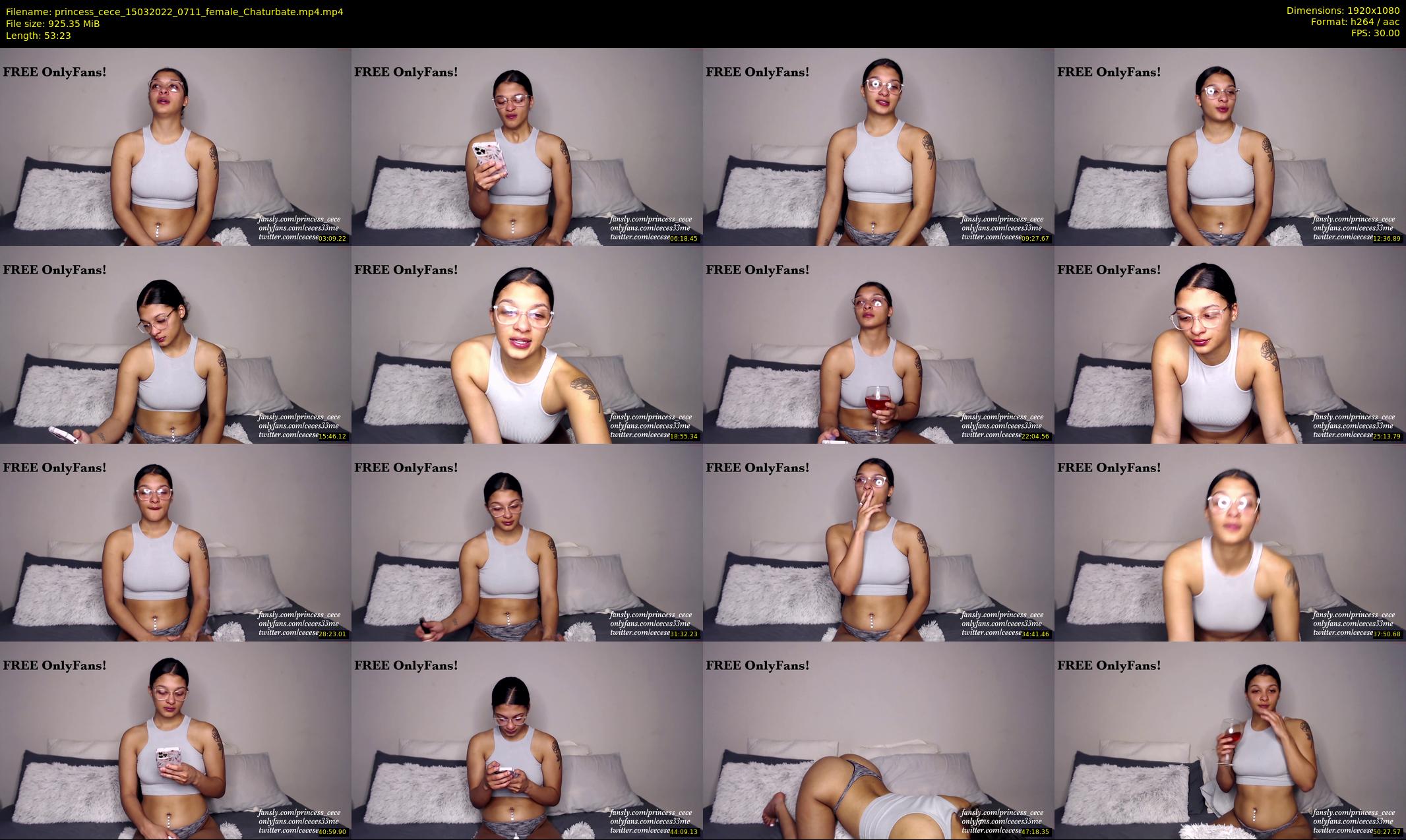 princess_cece — 54 minute Chaturbate female cam show recording, 1080p, Mar 15, 2022
