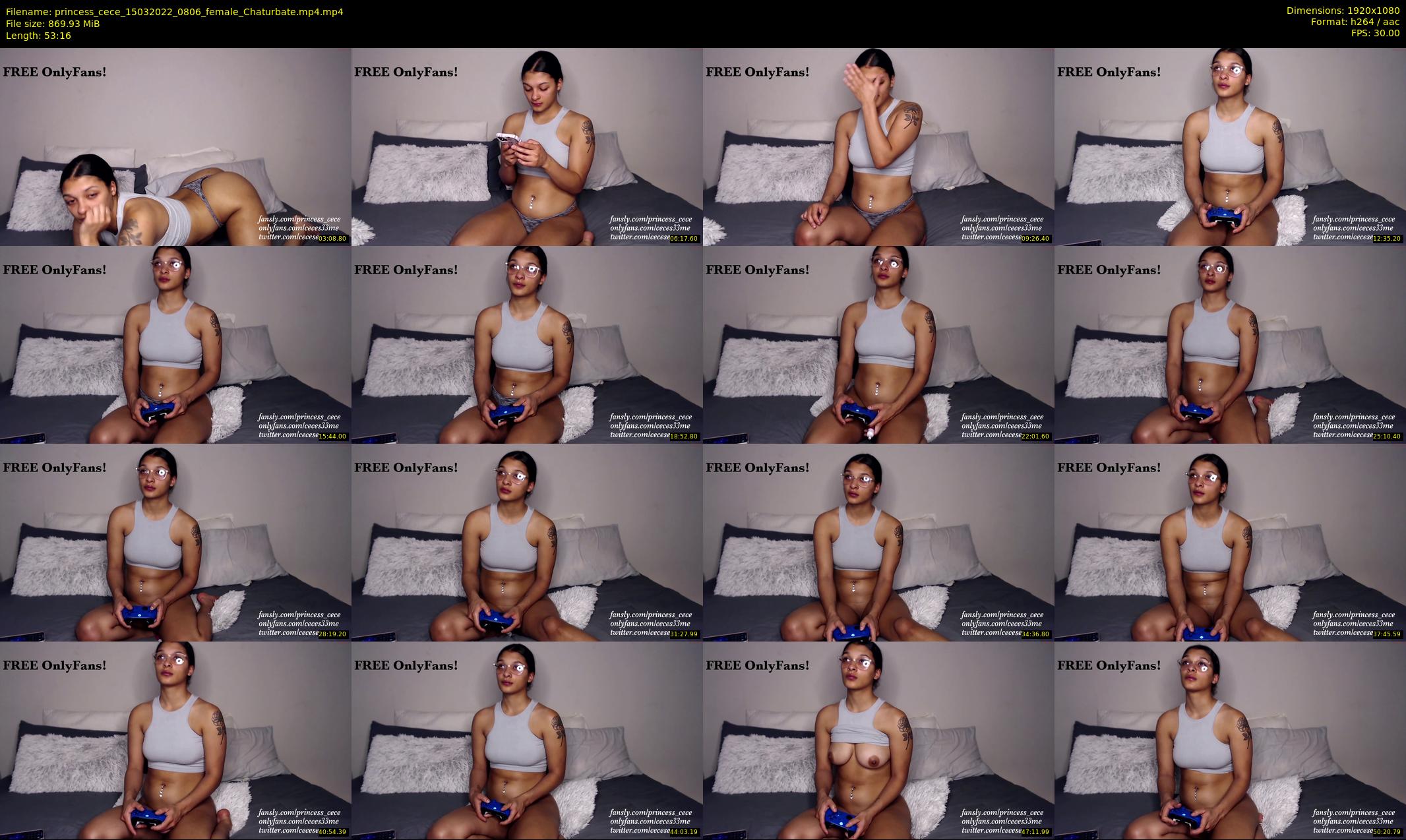 princess_cece — 54 minute Chaturbate female cam show recording, 1080p, Mar 15, 2022