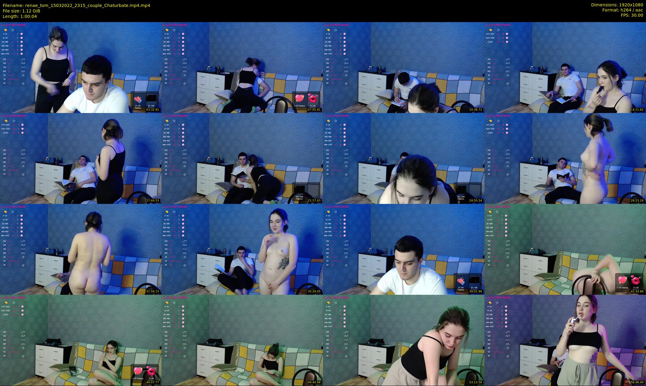 renae_tom — 61 minute Chaturbate couple cam show recording, 1080p, Mar 15, 2022