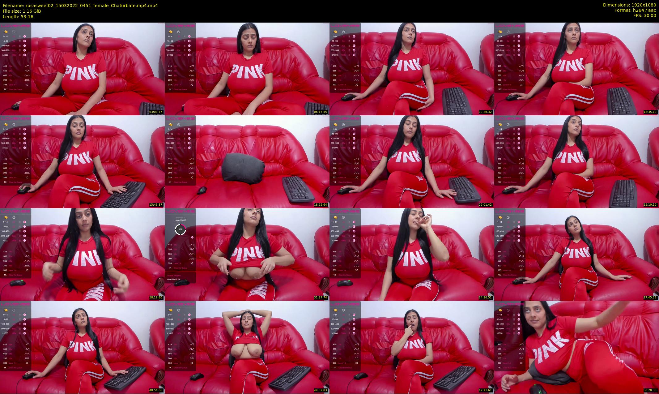 rosasweet02 — 54 minute Chaturbate female cam show recording, 1080p, Mar 15, 2022